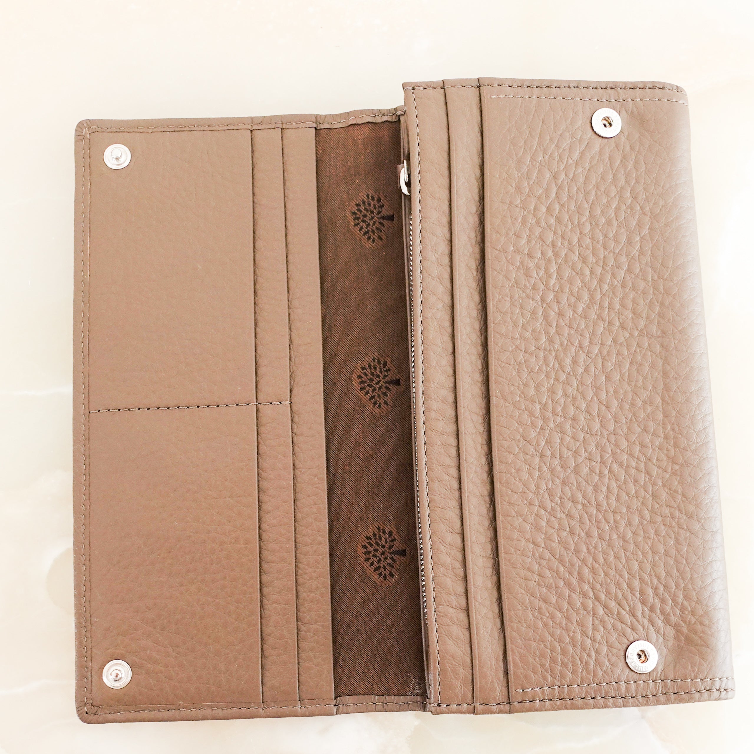 Brown leather wallet RRP £350