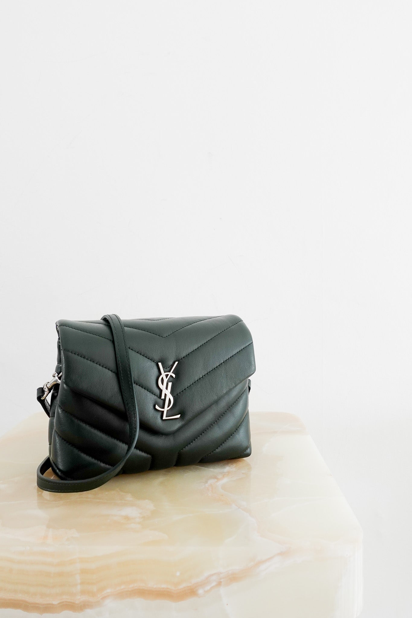 Saint Laurent Small Green Lou Lou Toy Bag RRP £1,275 | Authentic Preloved - Reloved Again