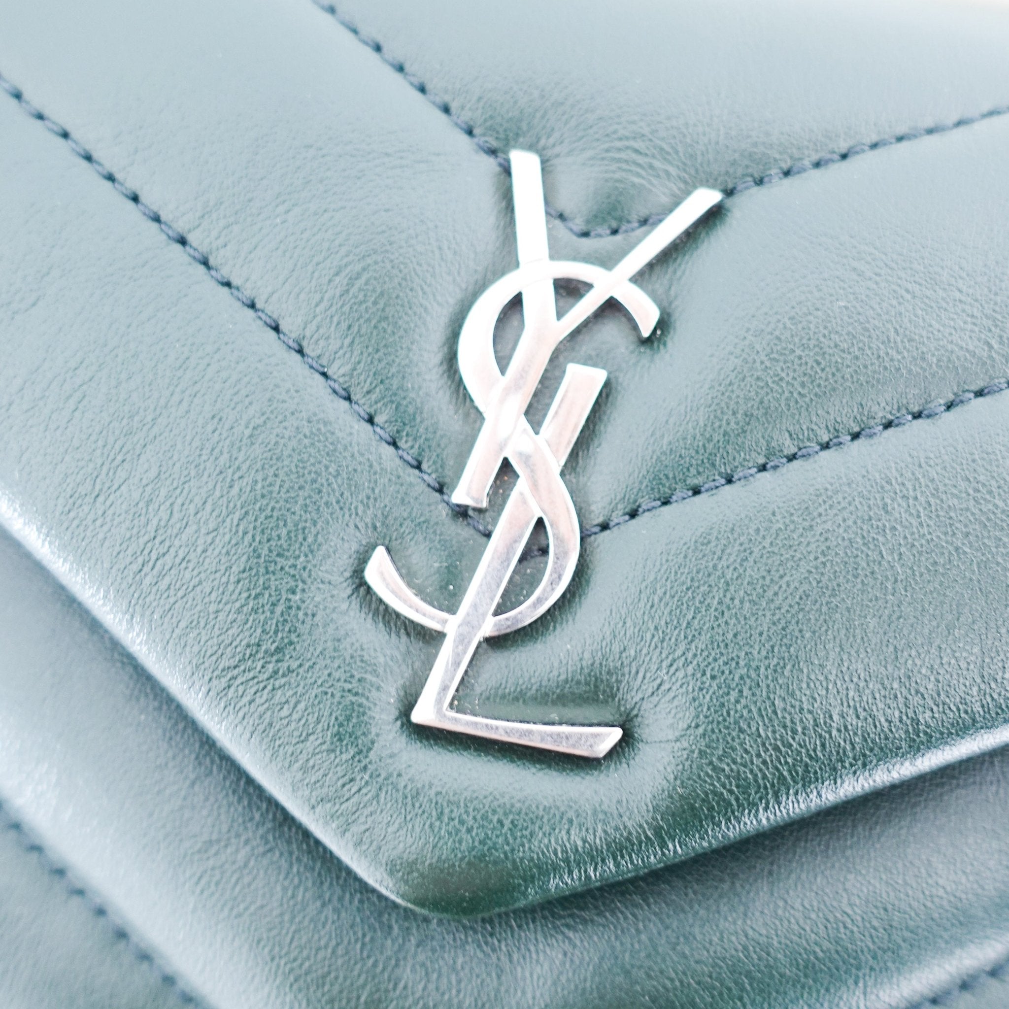Saint Laurent Small Green Lou Lou Toy Bag RRP £1,275 | Authentic Preloved - Reloved Again