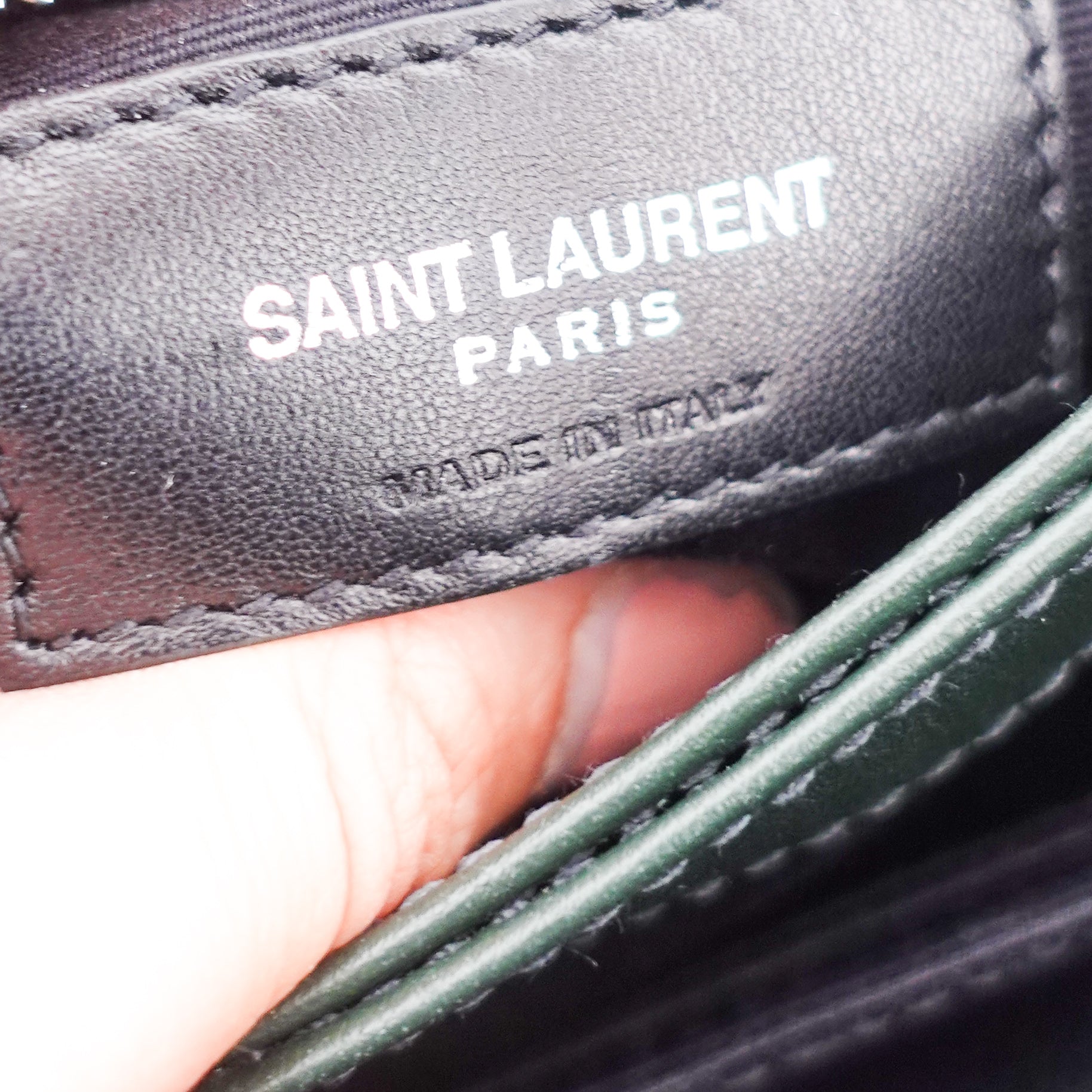 Saint Laurent Small Green Lou Lou Toy Bag RRP £1,275 | Authentic Preloved - Reloved Again
