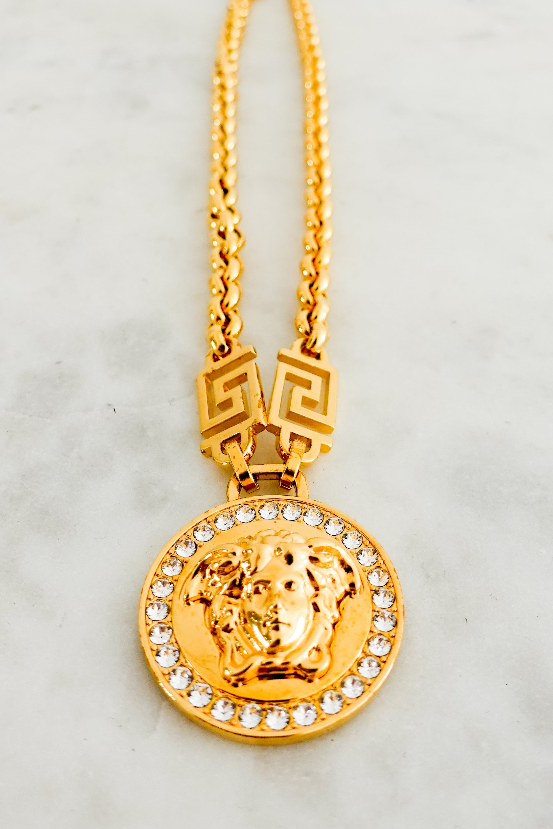 Versace Icon Medusa Gold Chain Necklace RRP £445 | Authentic Preloved