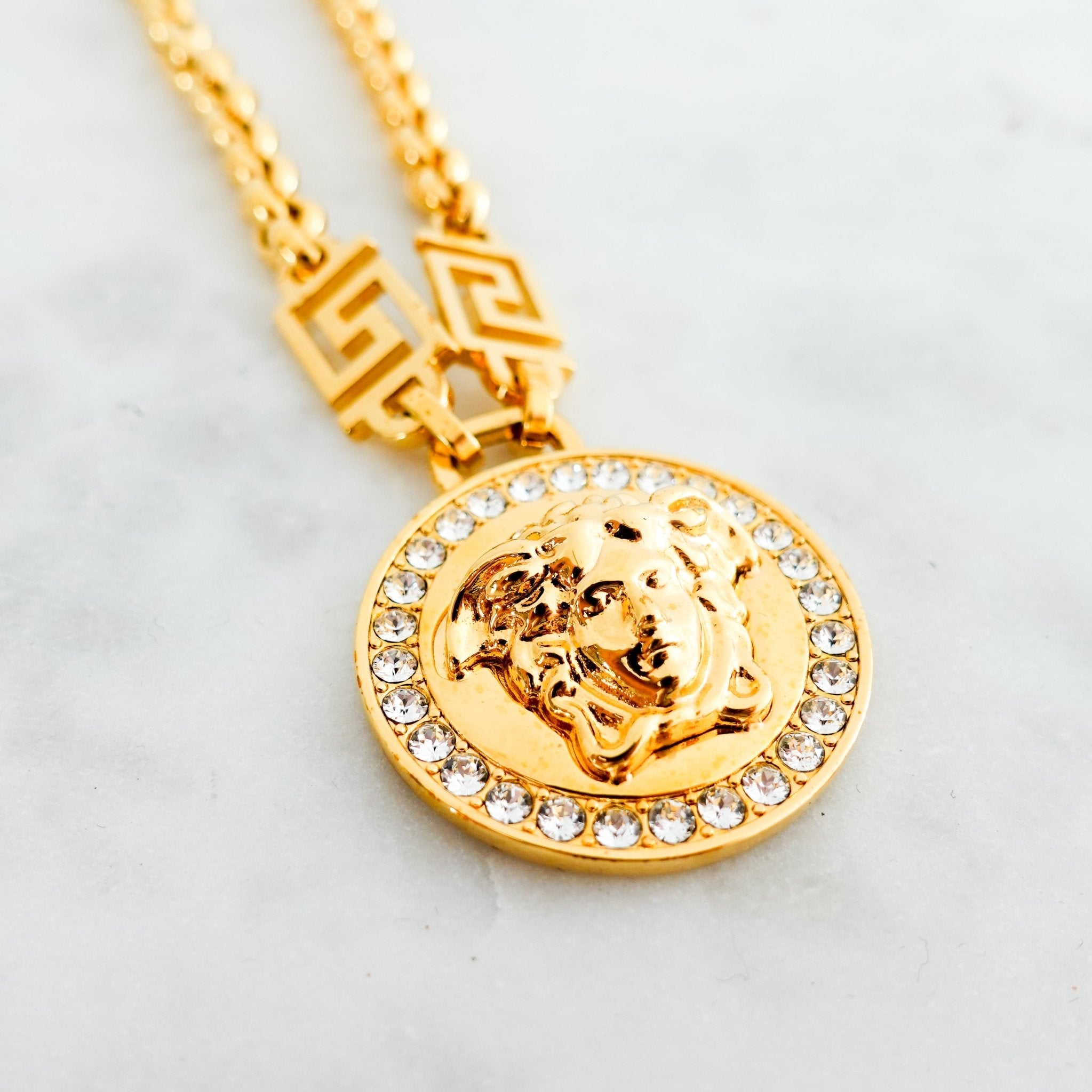 Versace Icon Medusa Gold Chain Necklace RRP £445 | Authentic Preloved - Reloved Again