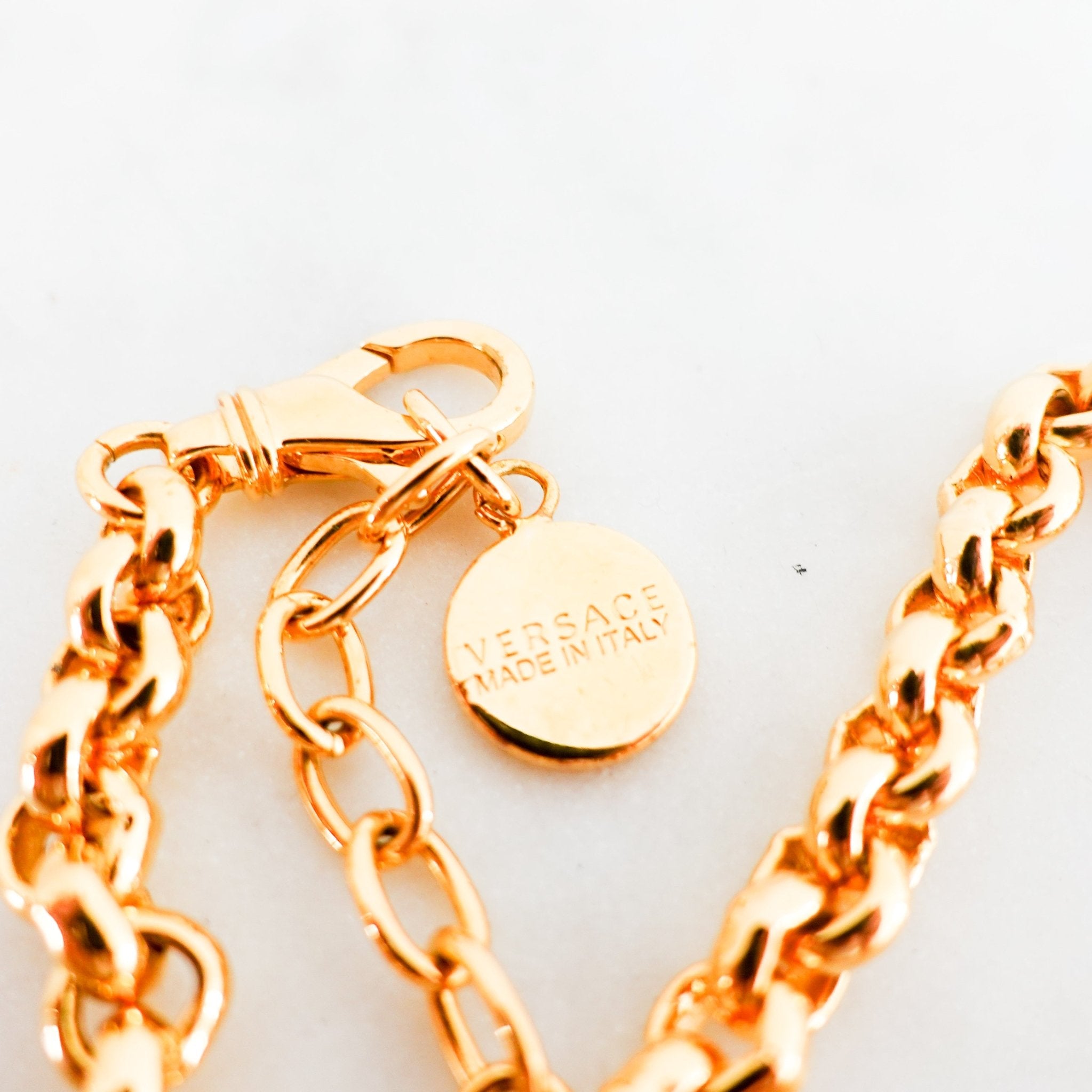 Versace Icon Medusa Gold Chain Necklace RRP £445 | Authentic Preloved - Reloved Again