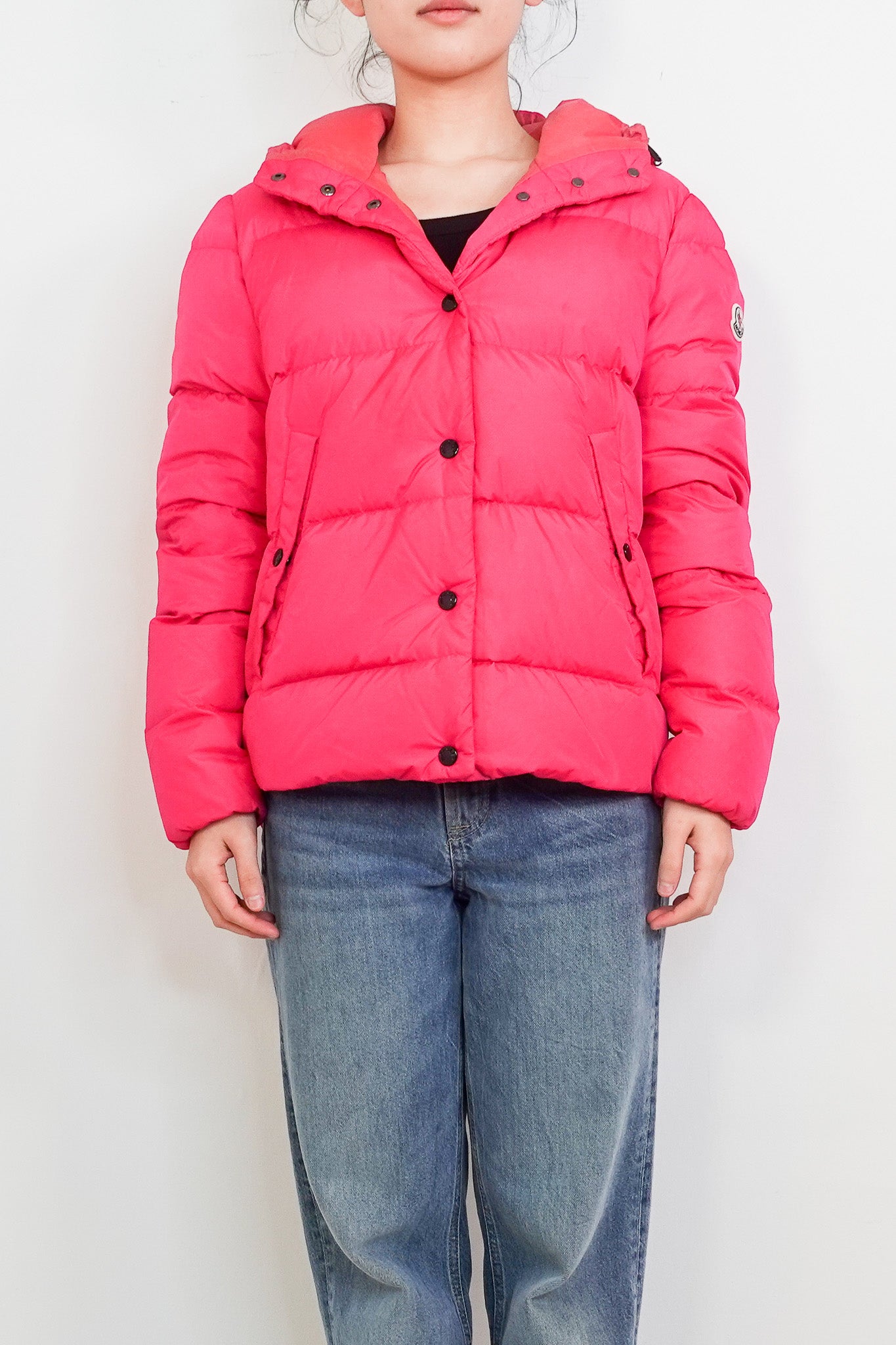 Pink puffer coat RRP £1.2k