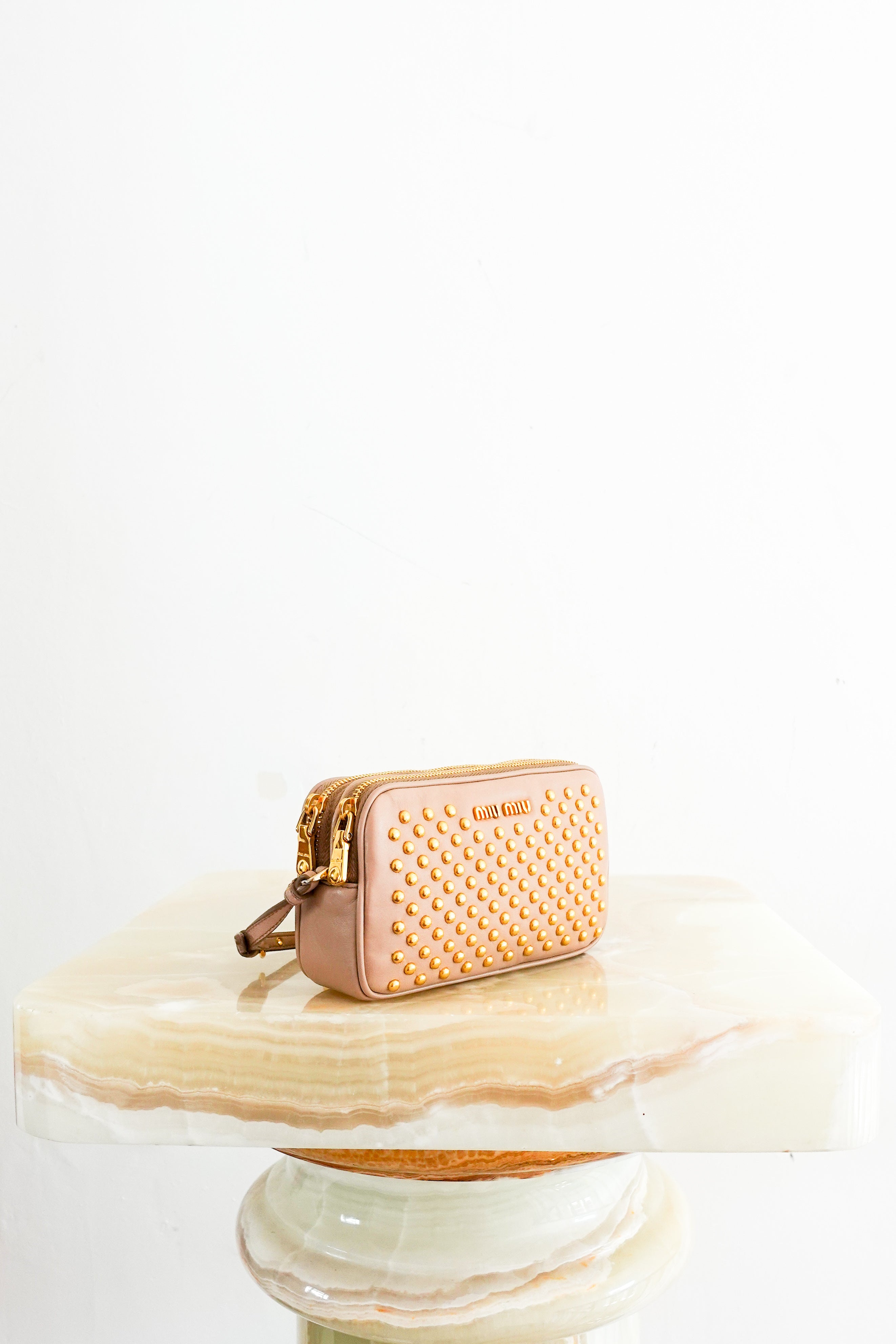 Studded mini bag pink RRP £700