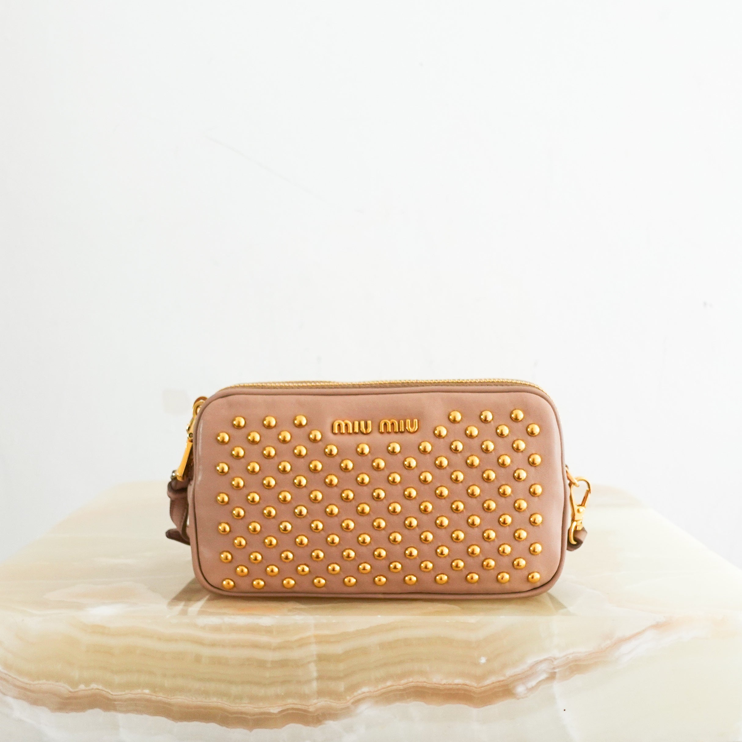 Studded mini bag pink RRP £700