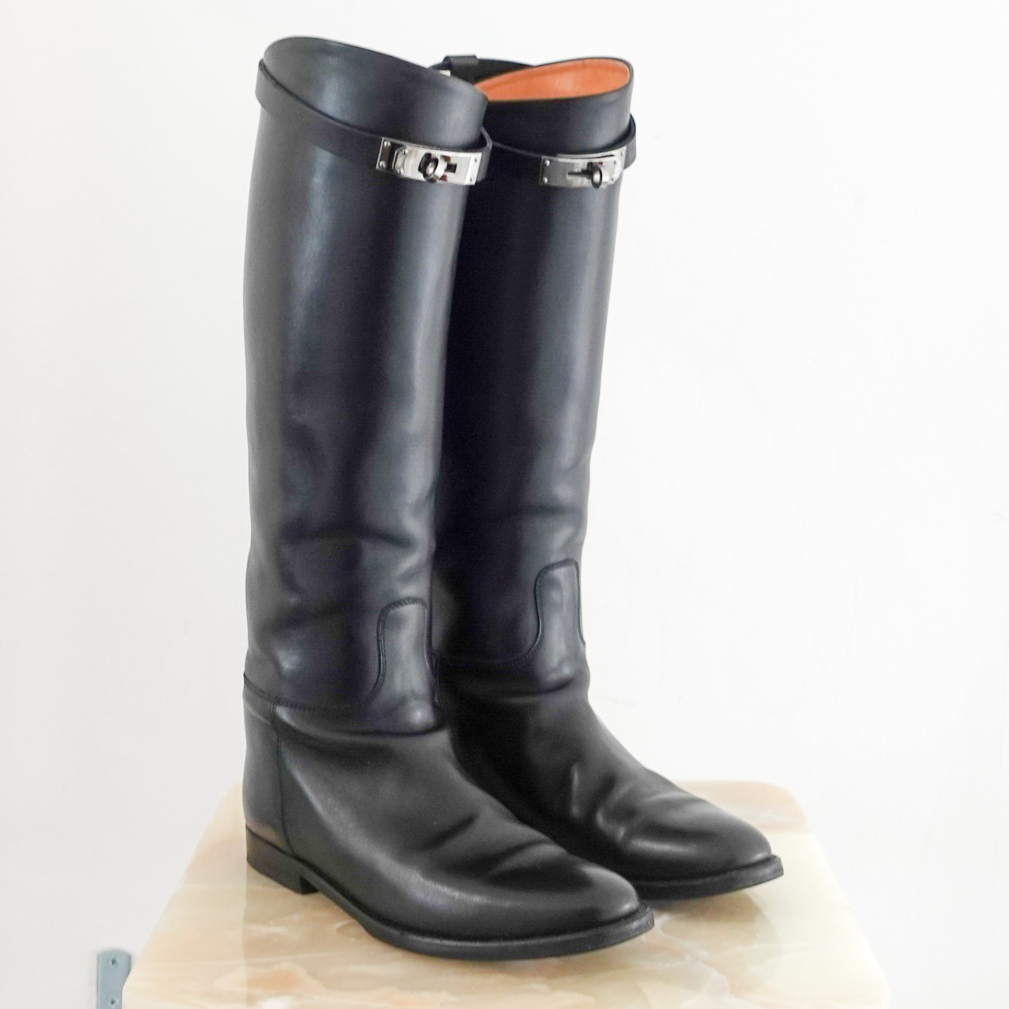 Black jumping boots RRP £2100