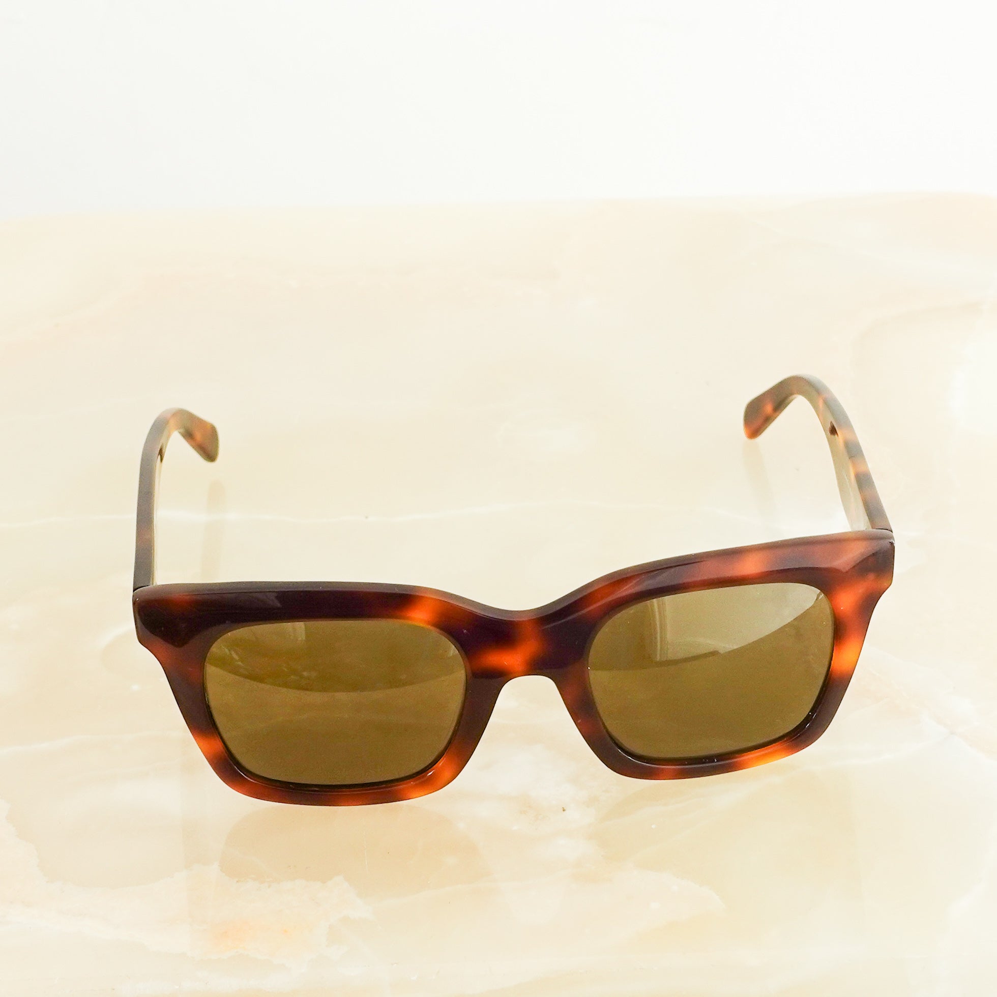 Square tortoiseshell sunglasses RRP £380