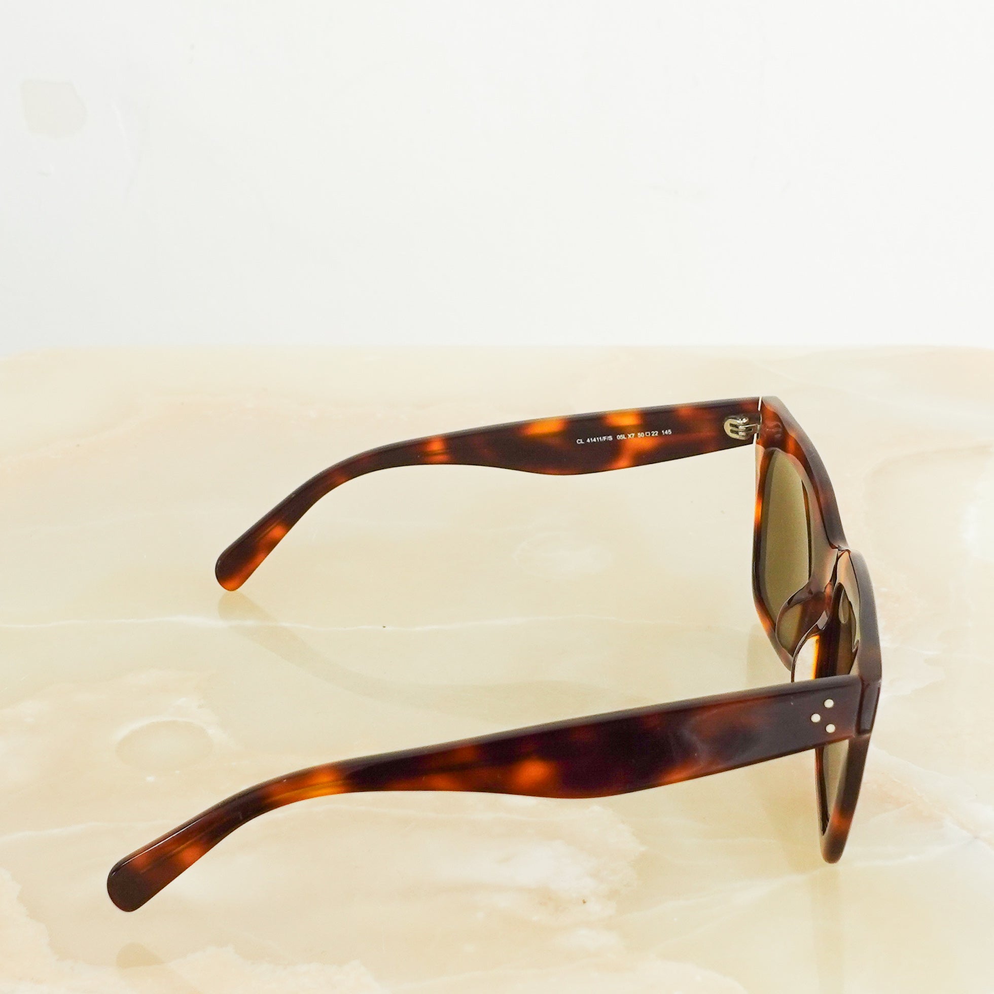 Square tortoiseshell sunglasses RRP £380