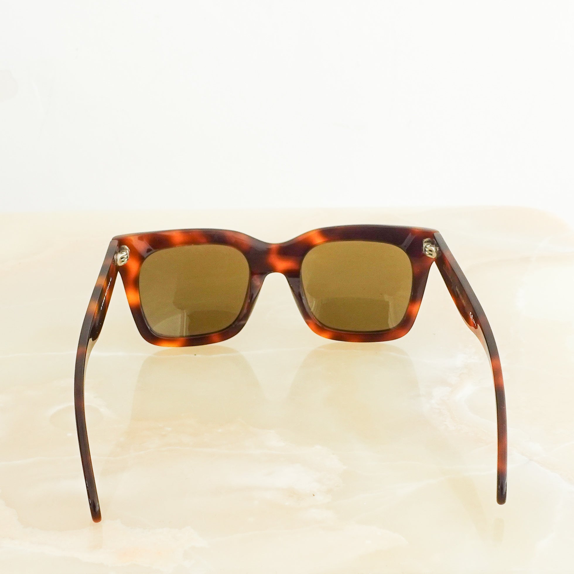 Square tortoiseshell sunglasses RRP £380