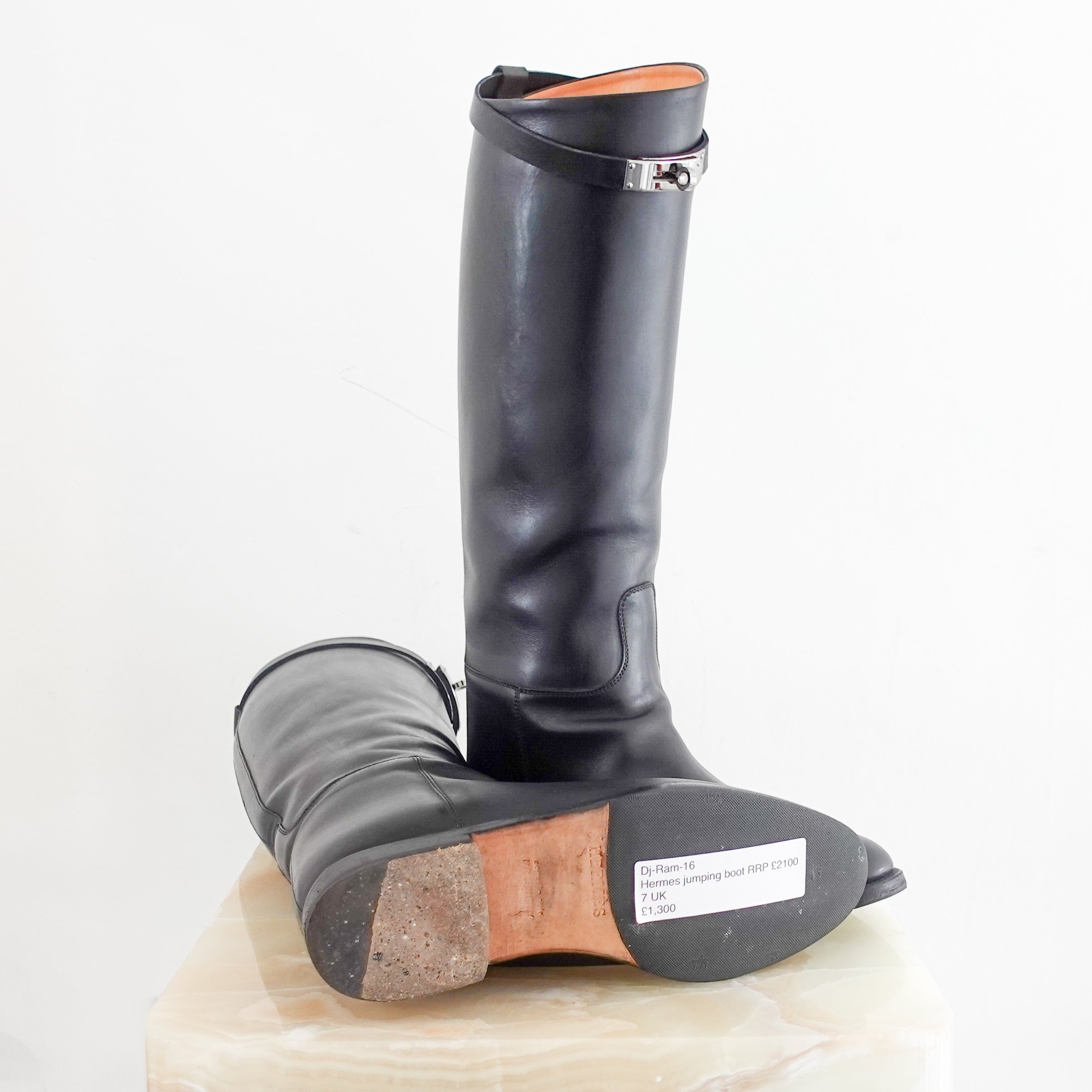 Black jumping boots RRP £2100