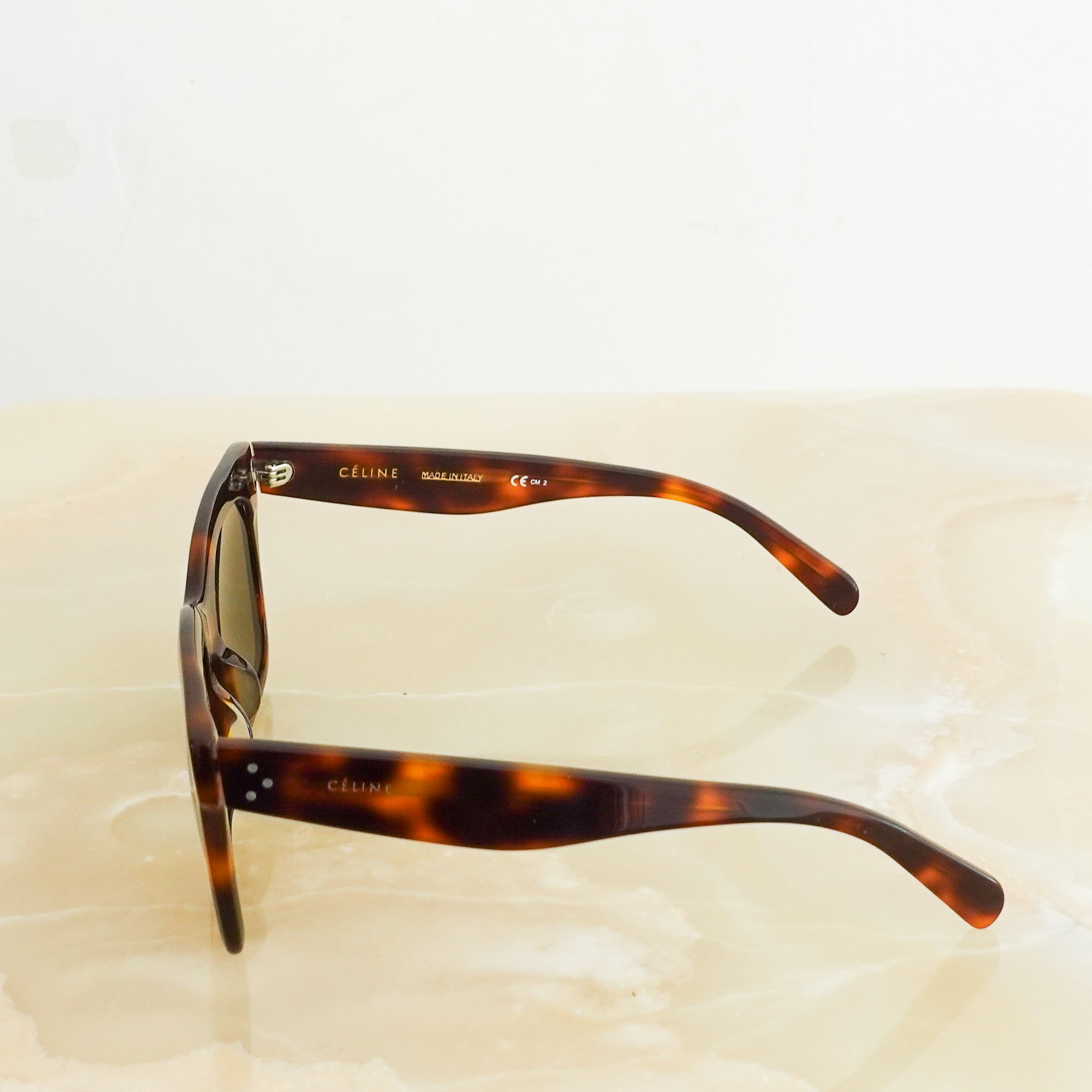 Square tortoiseshell sunglasses RRP £380