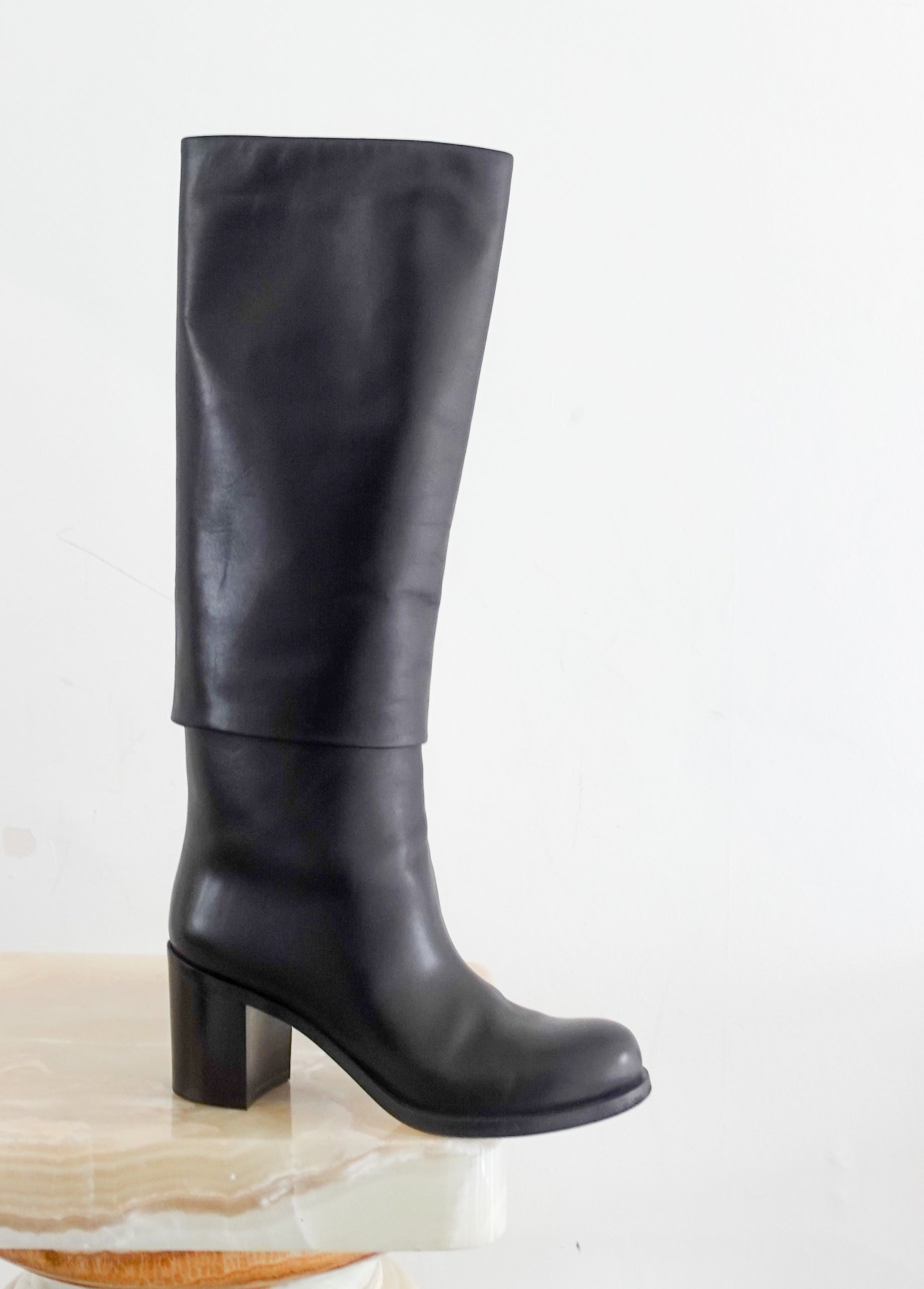 Long leather boots RRP £2k