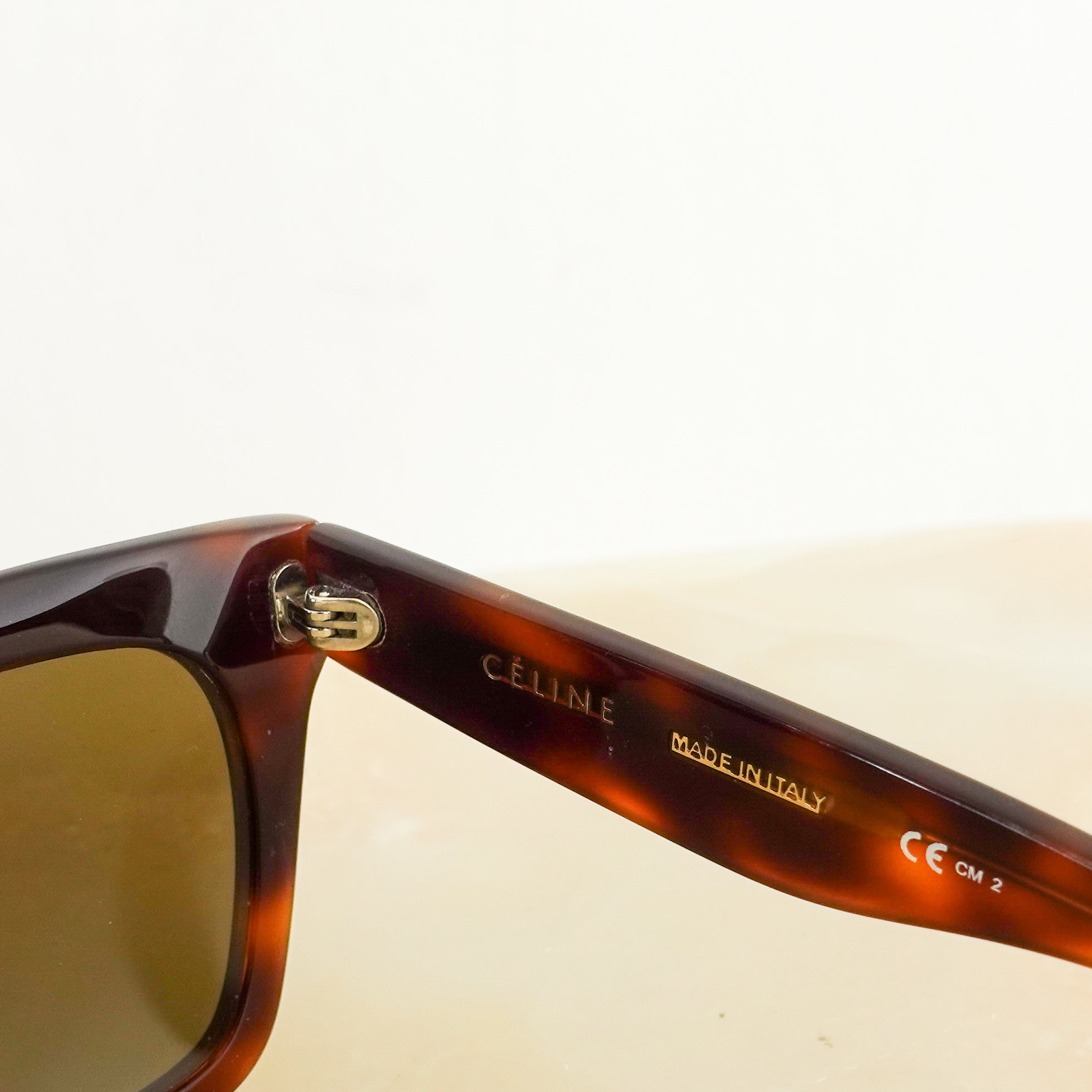 Square tortoiseshell sunglasses RRP £380