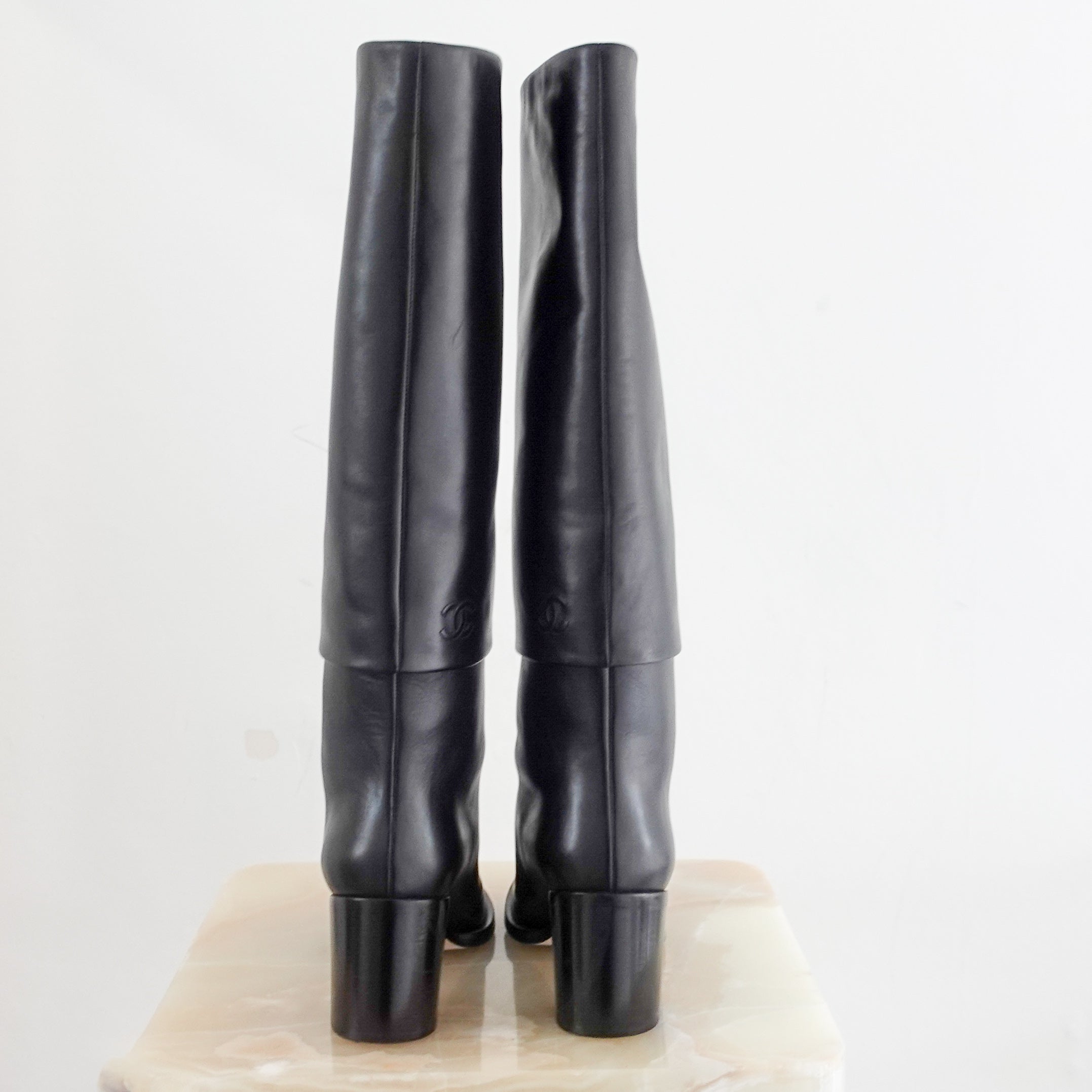 Long leather boots RRP £2k