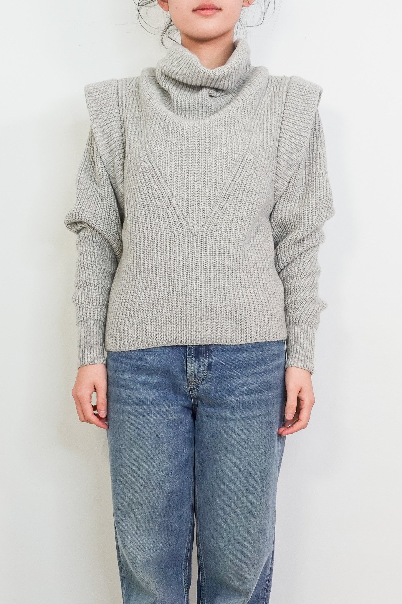 Grey Poppy knit jumper RRP £300