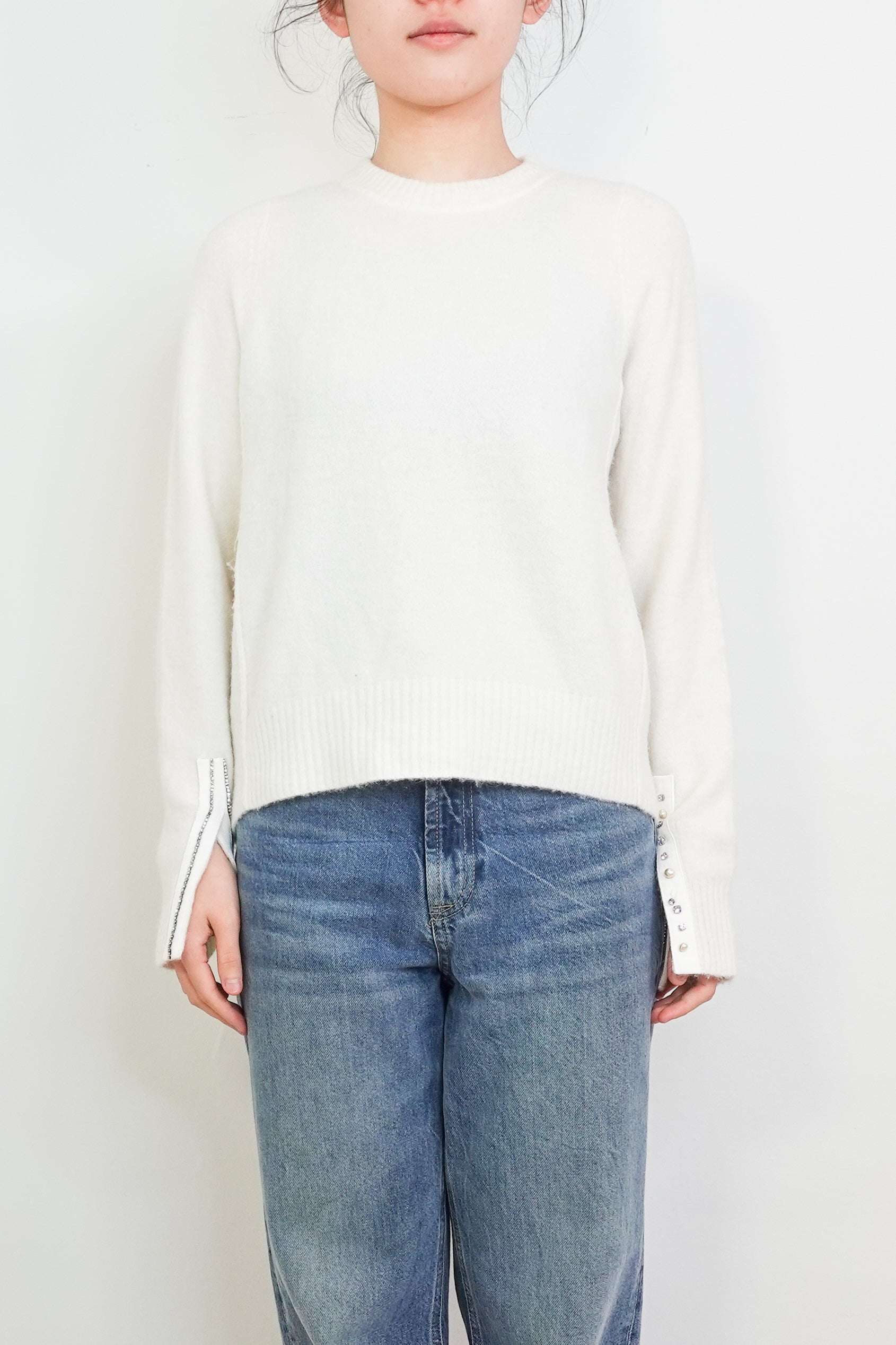 White alpaca jumper RRP £250