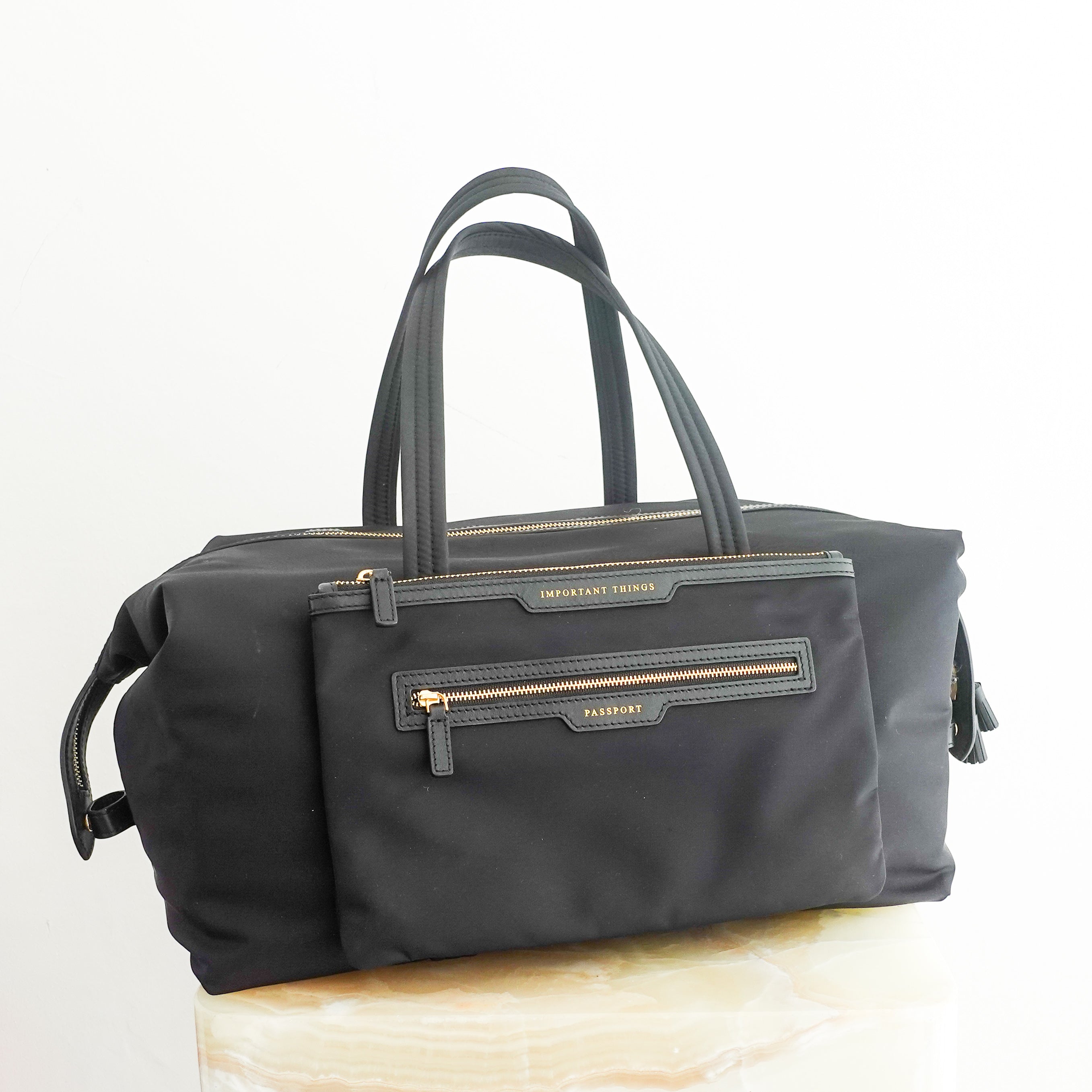 In flight travel bag in black RRP £695