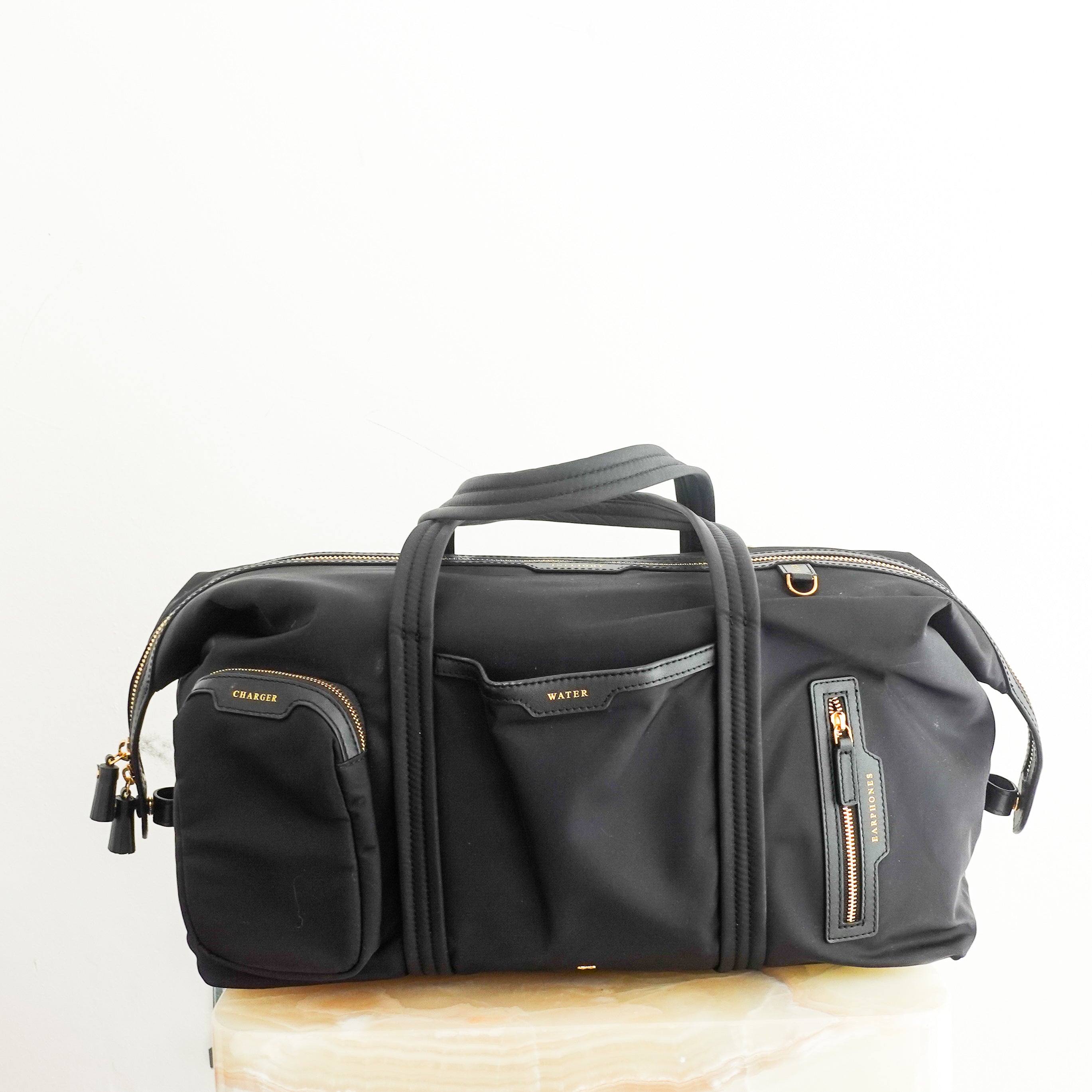 In flight travel bag in black RRP £695