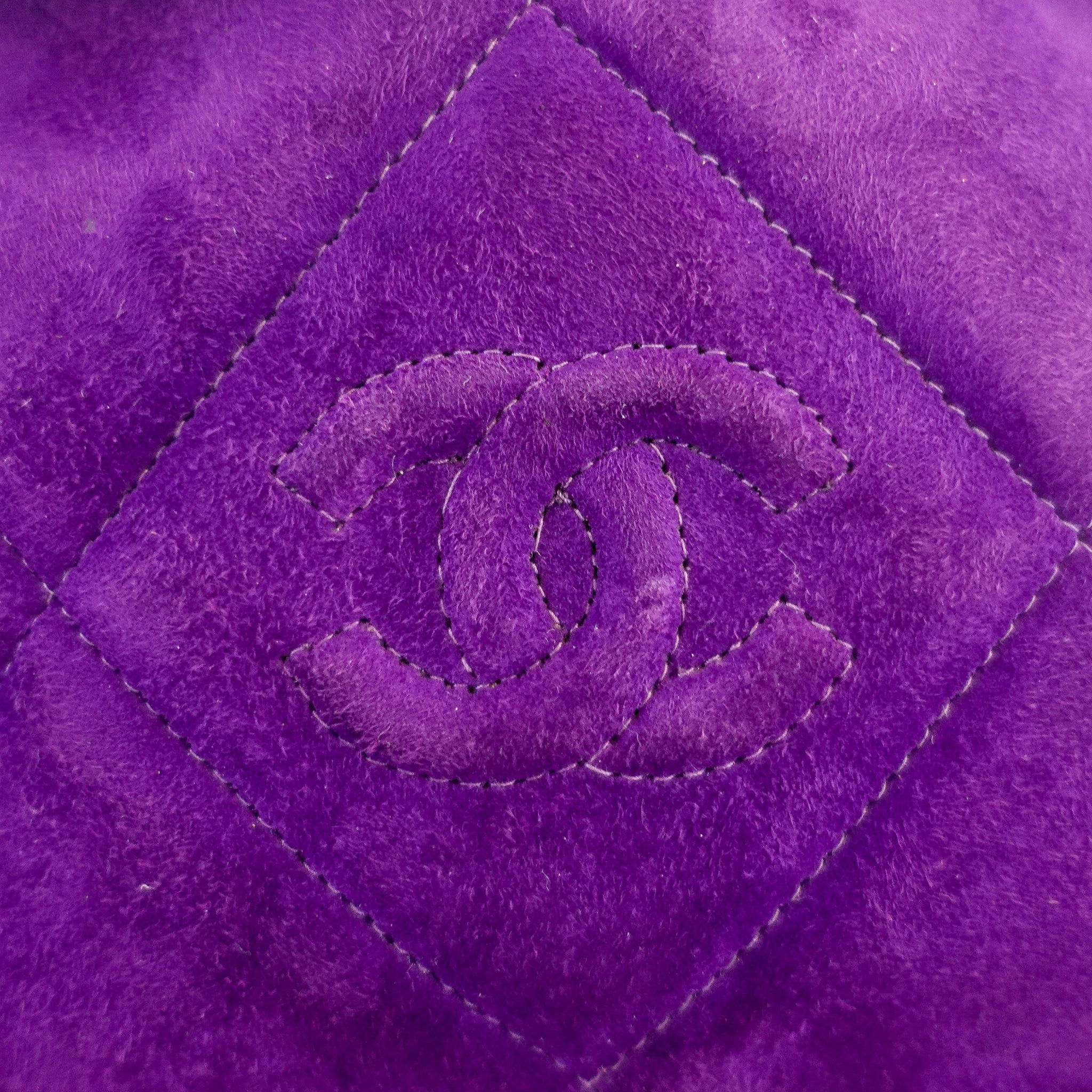 Purple suede camera bag RRP £4k