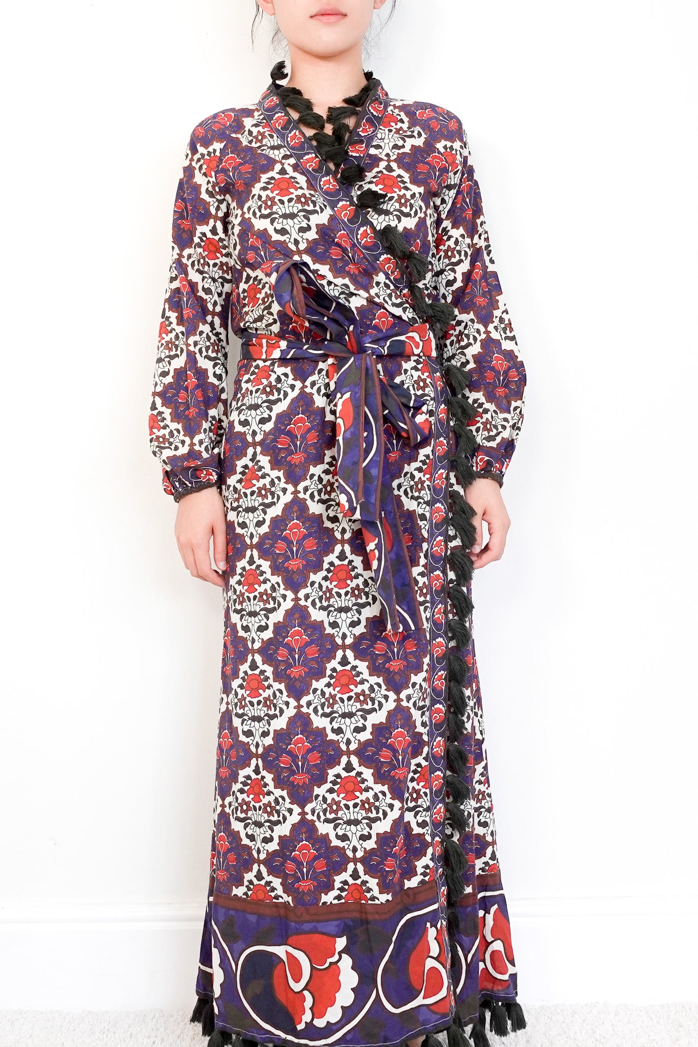 Rhode Resort Blue Floral Cotton Belted Dress RRP £400 | Authentic Preloved - Reloved Again