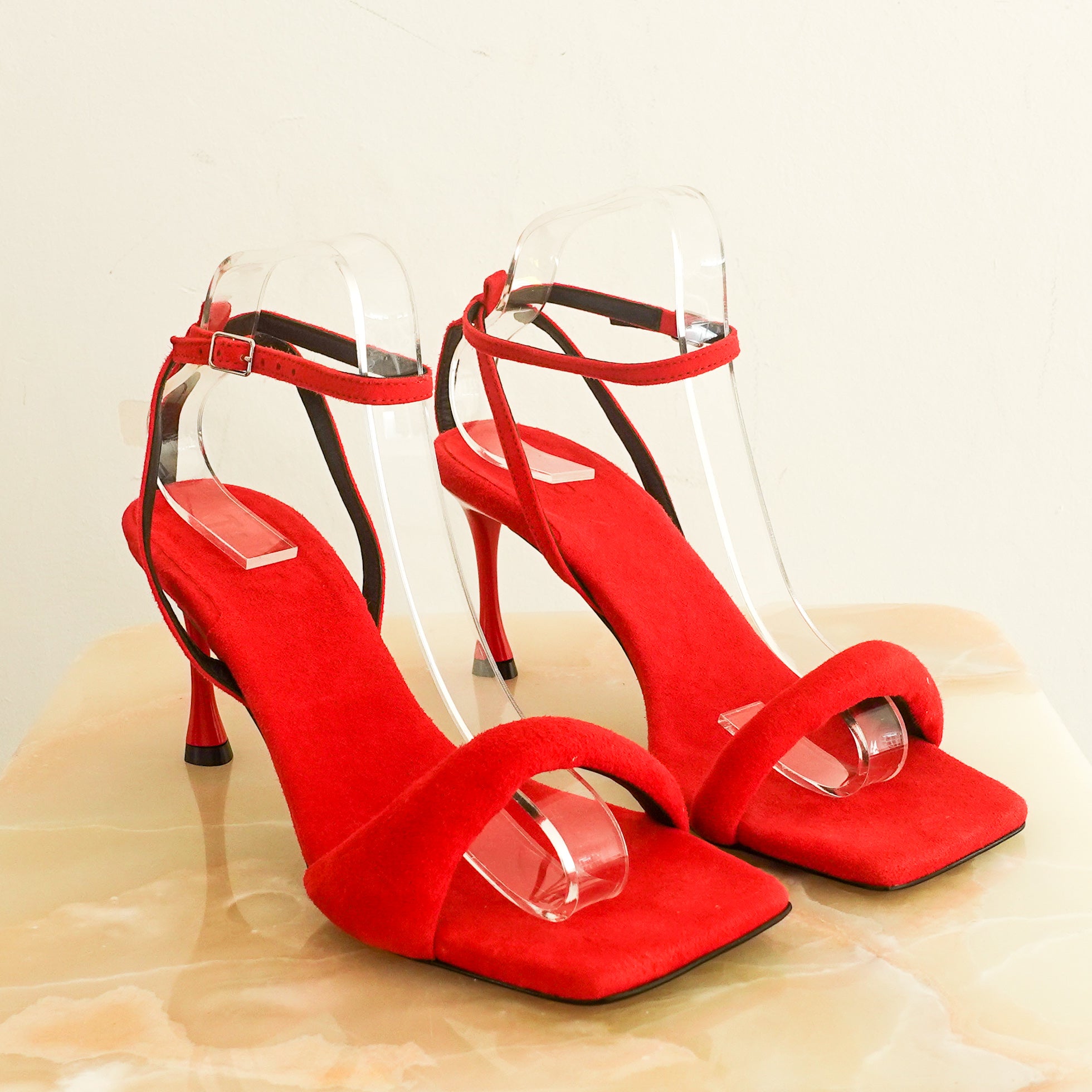 NEW Red cameron heels RRP £300