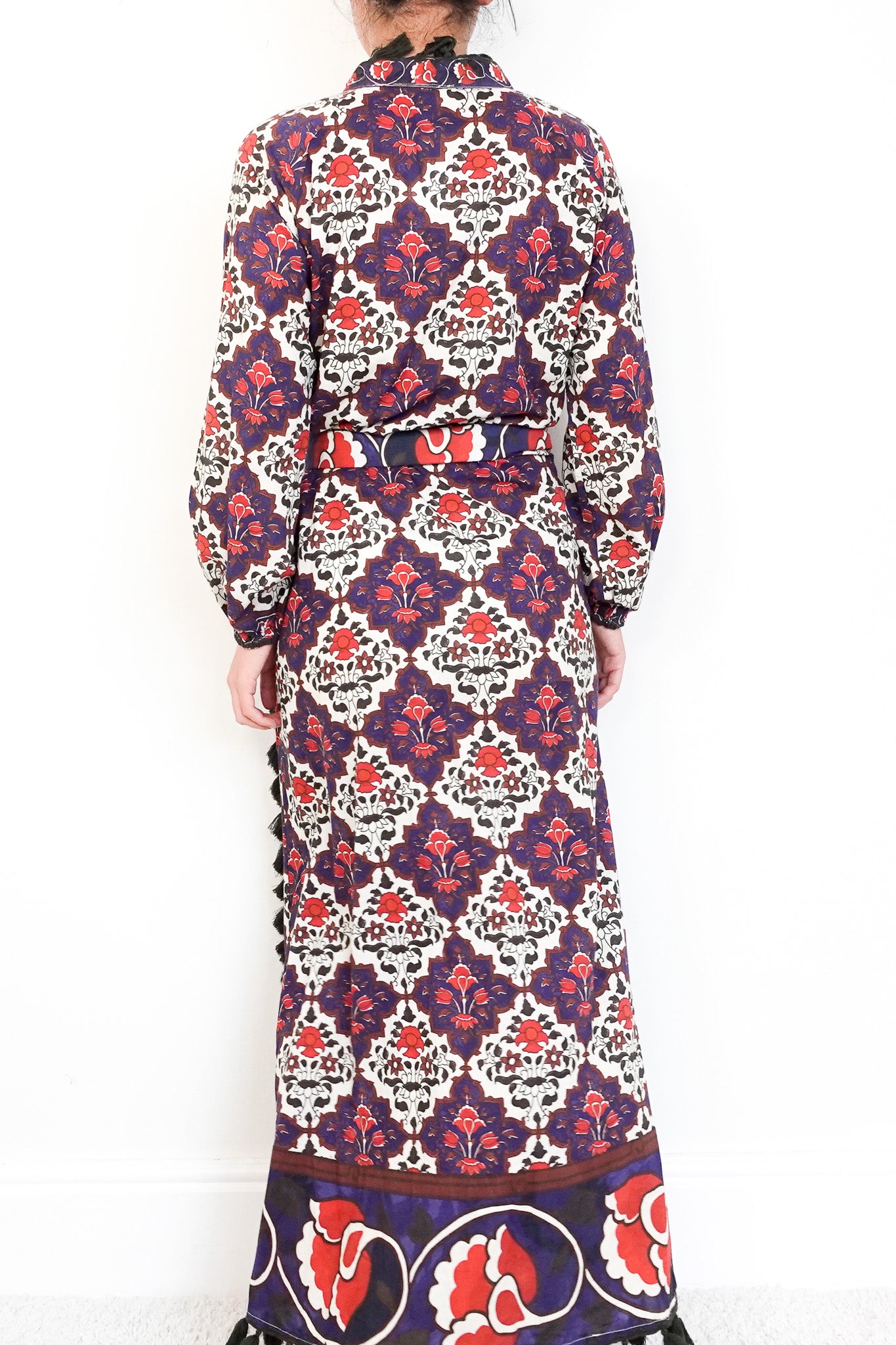 Rhode Resort Blue Floral Cotton Belted Dress RRP £400 | Authentic Preloved - Reloved Again