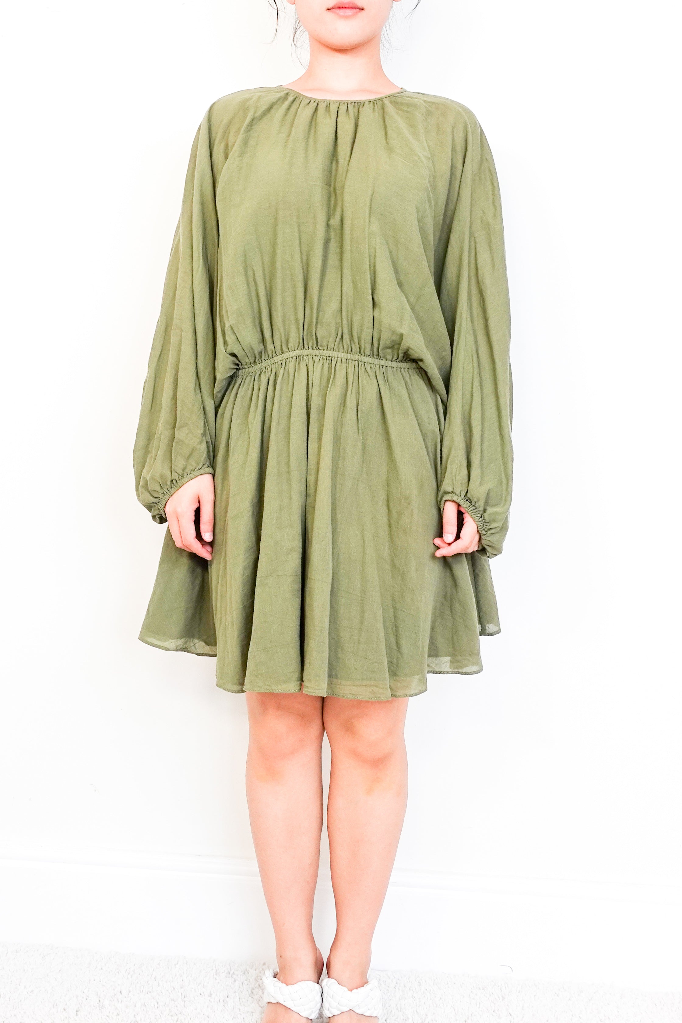 Loup Charmant Green Pure Cotton Mini Dress RRP £250 | Authentic Preloved