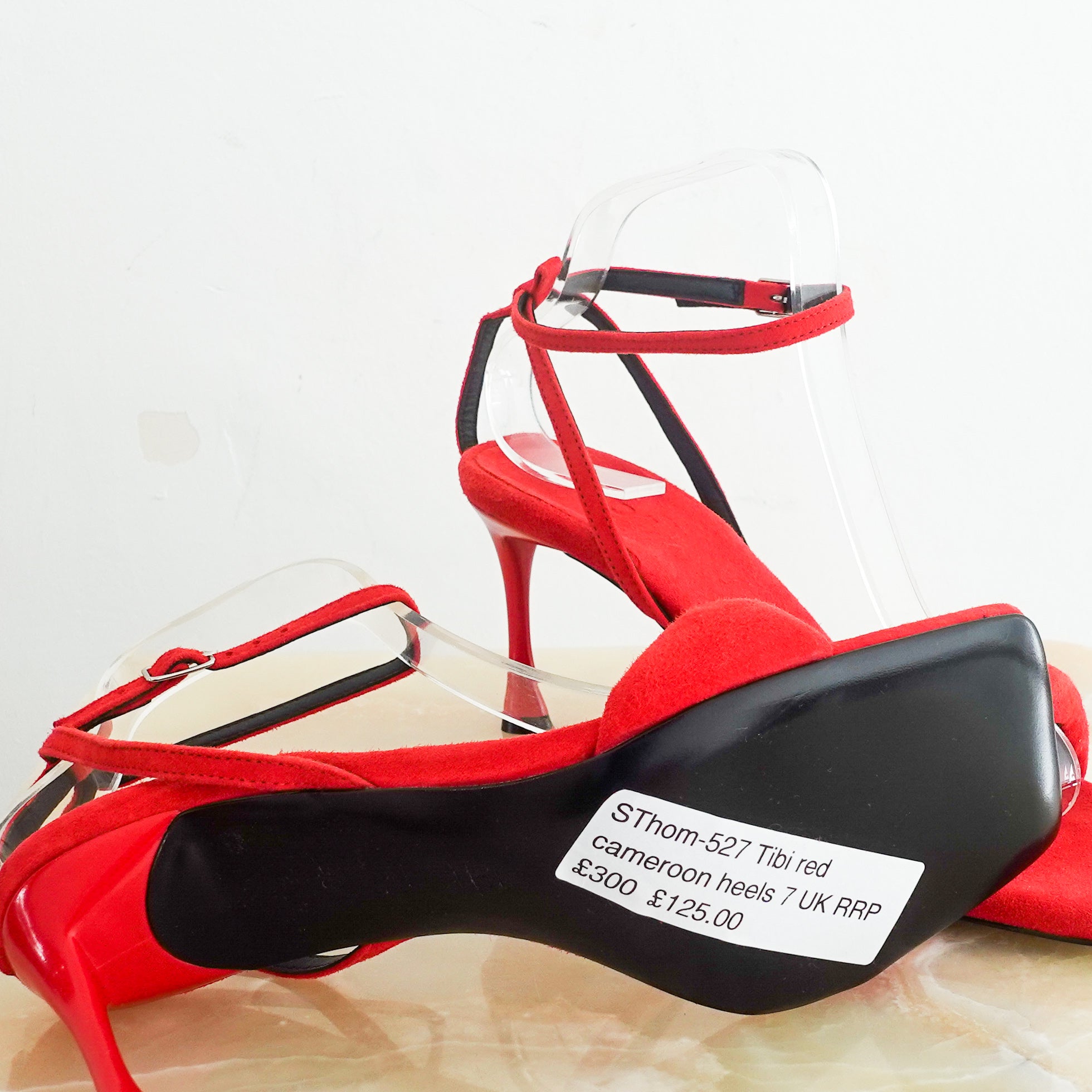 NEW Red cameron heels RRP £300