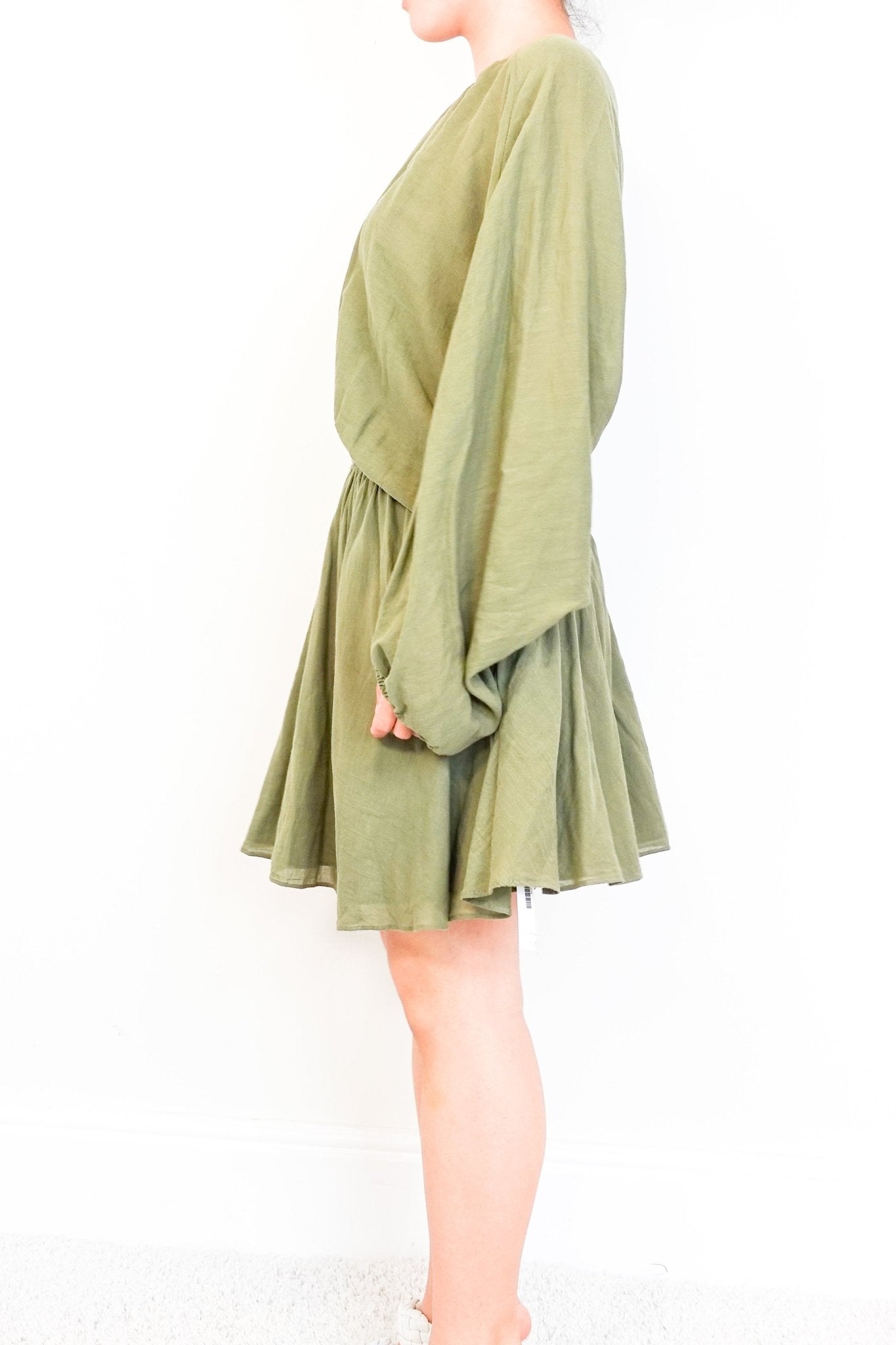 Loup Charmant Green Pure Cotton Mini Dress RRP £250 | Authentic Preloved - Reloved Again