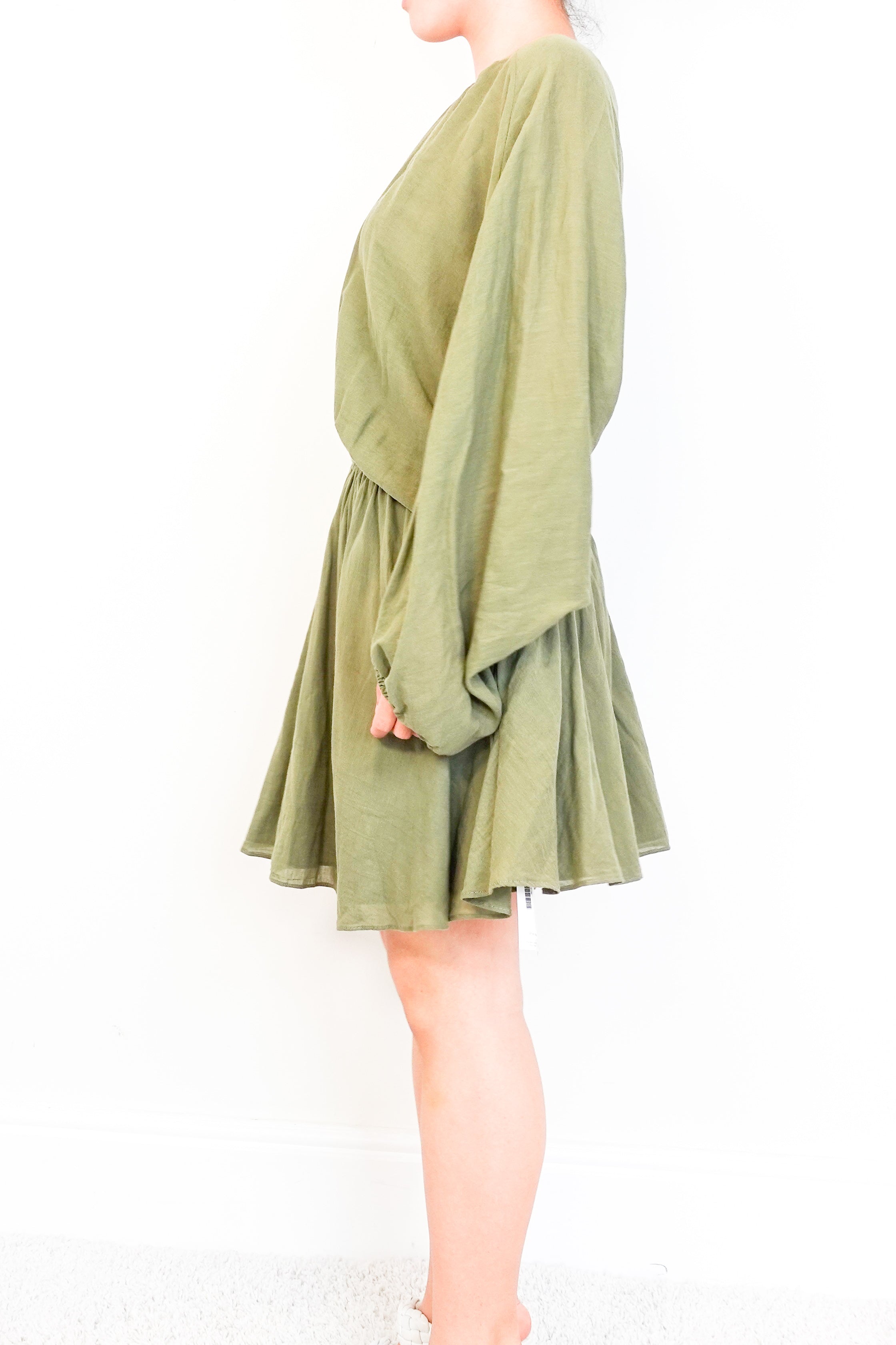 Loup Charmant Green Pure Cotton Mini Dress RRP £250 | Authentic Preloved