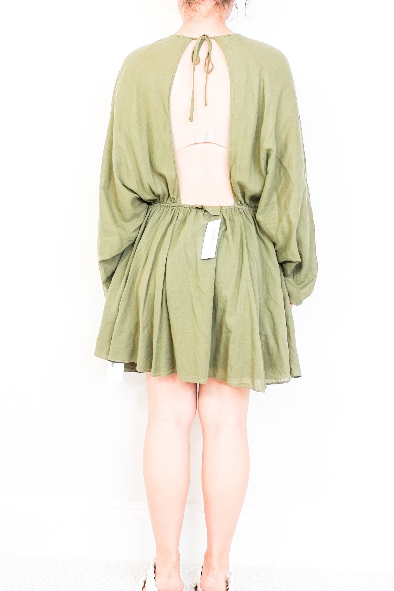 Loup Charmant Green Pure Cotton Mini Dress RRP £250 | Authentic Preloved