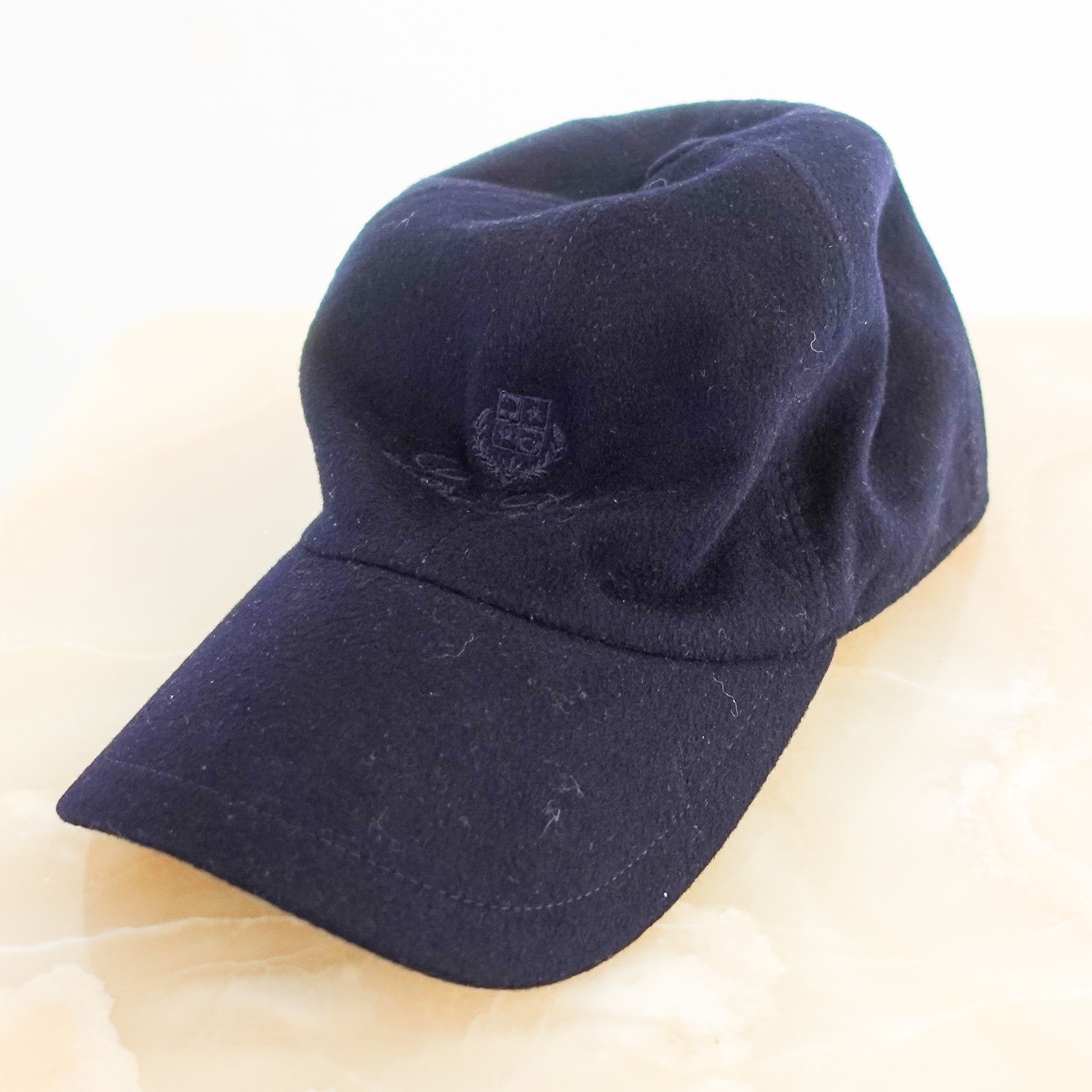 Cashmere navy cap RRP £350