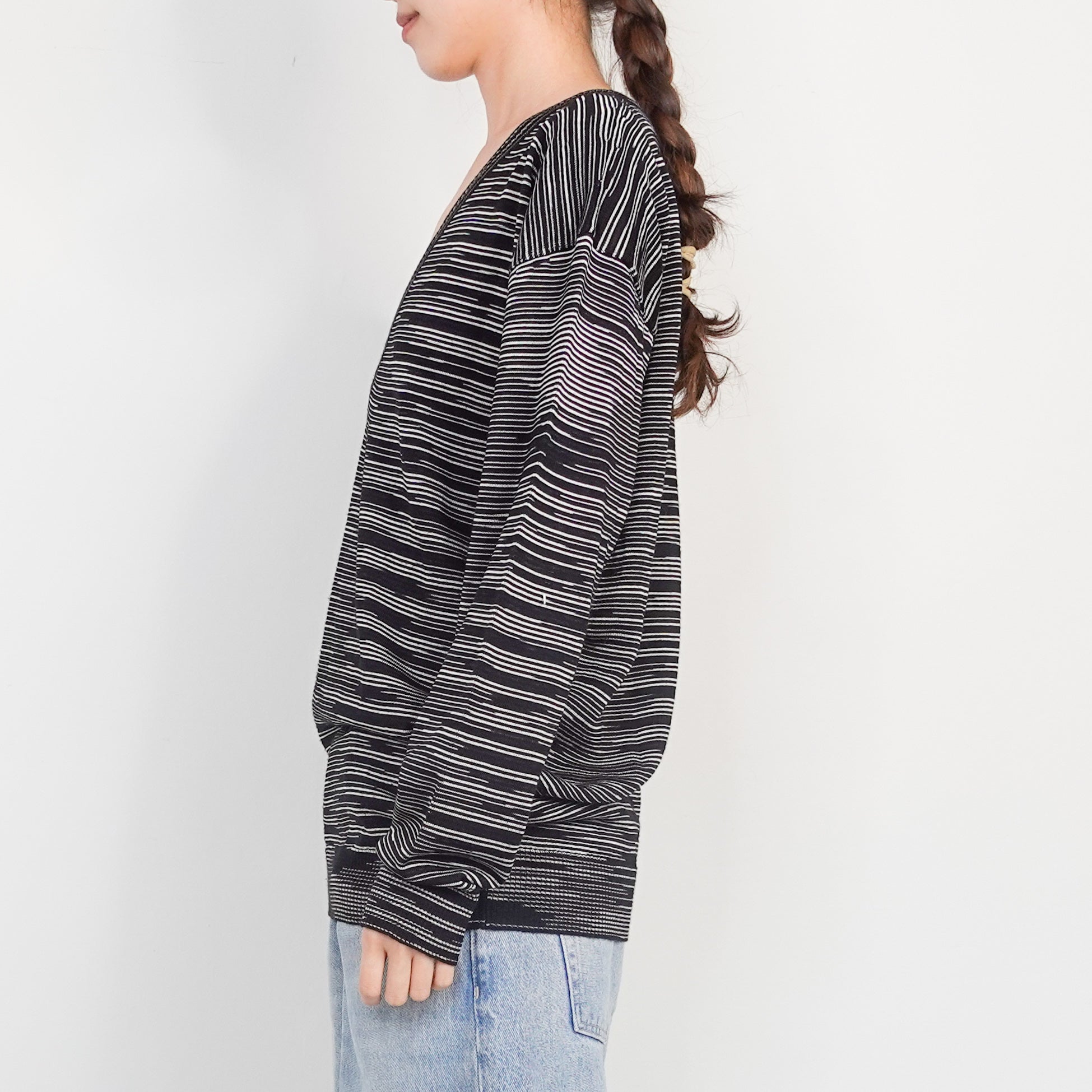 Monochrome v neck jumper