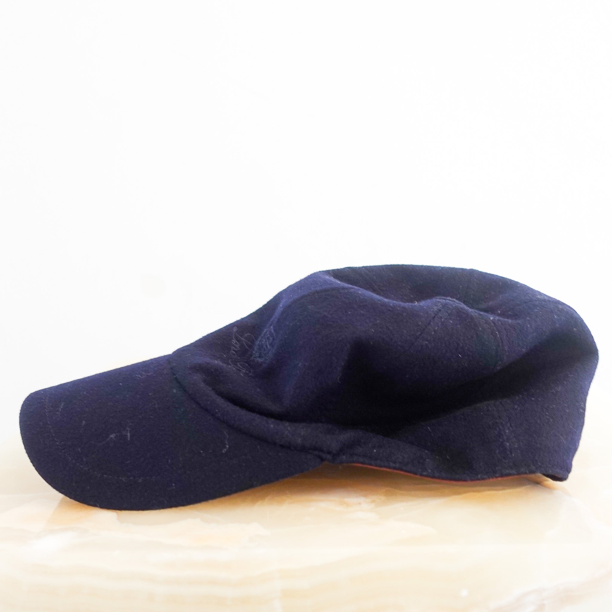 Cashmere navy cap RRP £350