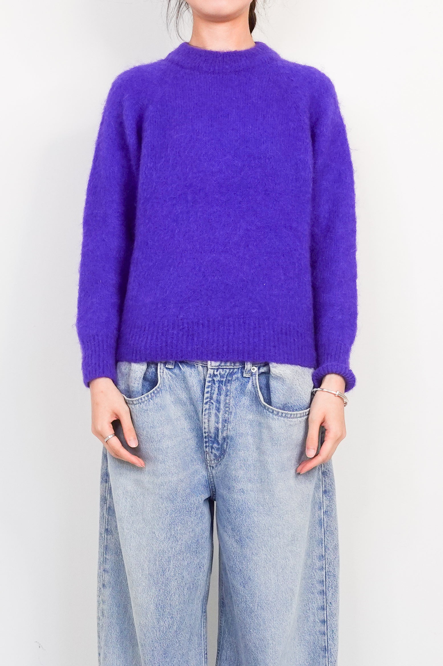 Purple mohair jumper