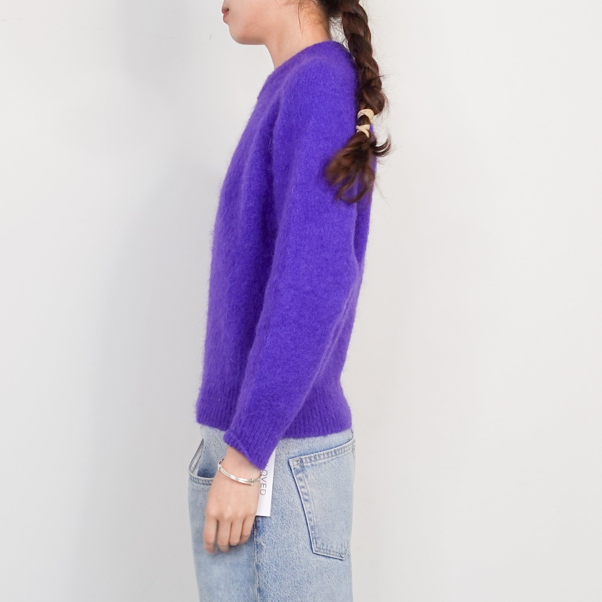 Purple mohair jumper