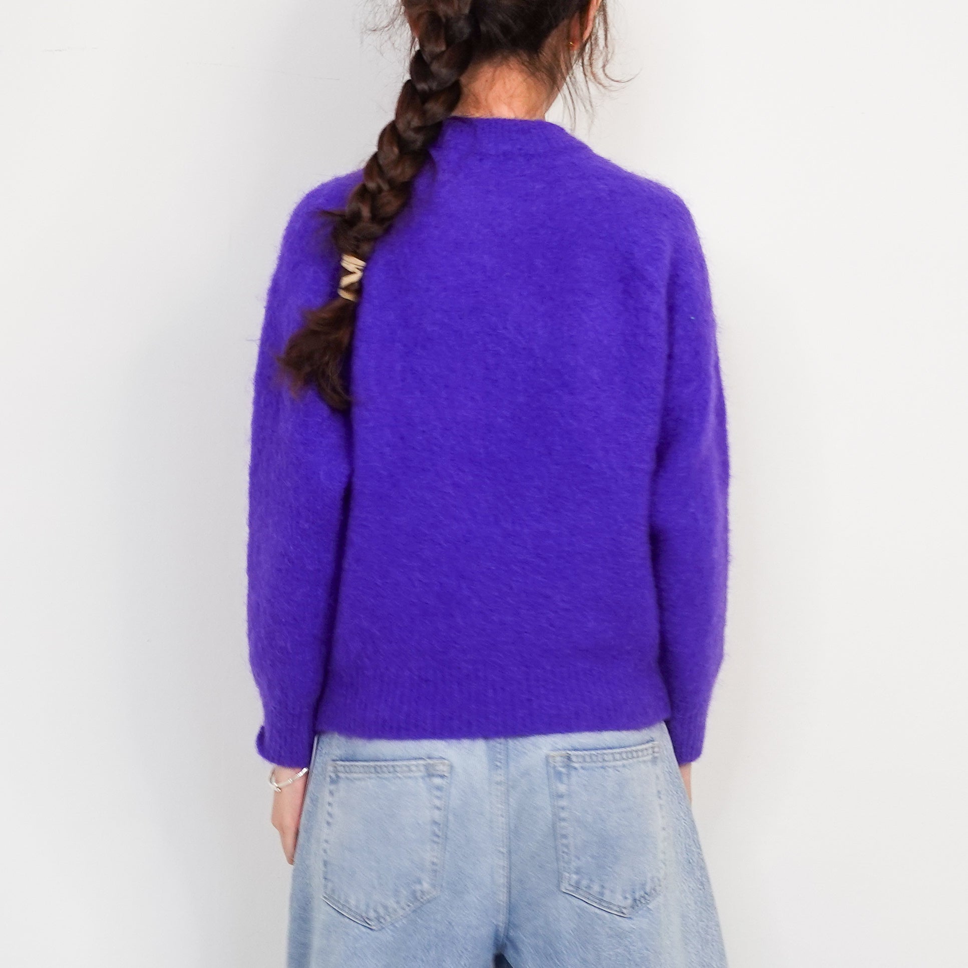 Purple mohair jumper