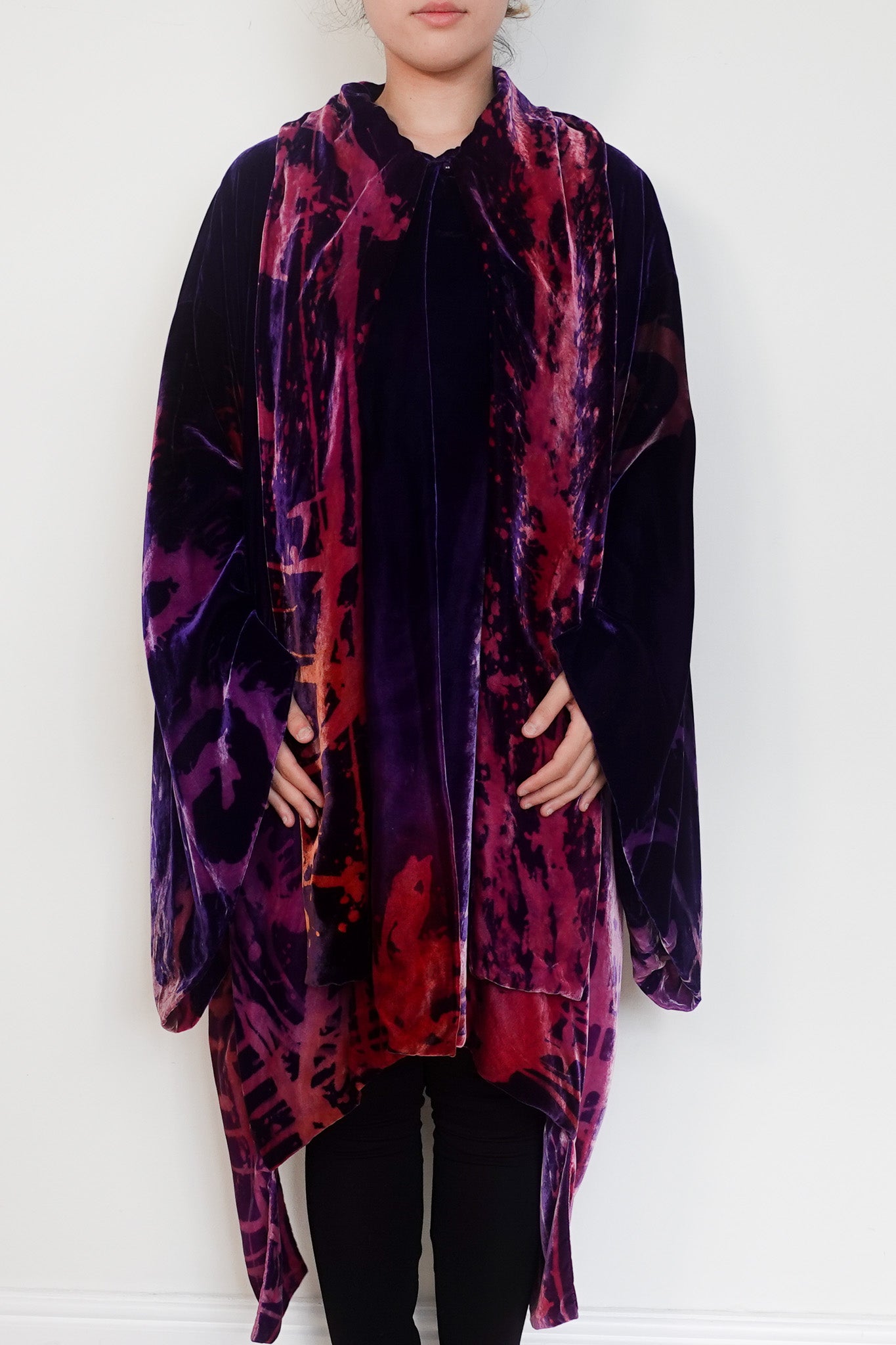Alessandra Jane Hand painted Velvet kimono | Authentic Preloved - Reloved Again