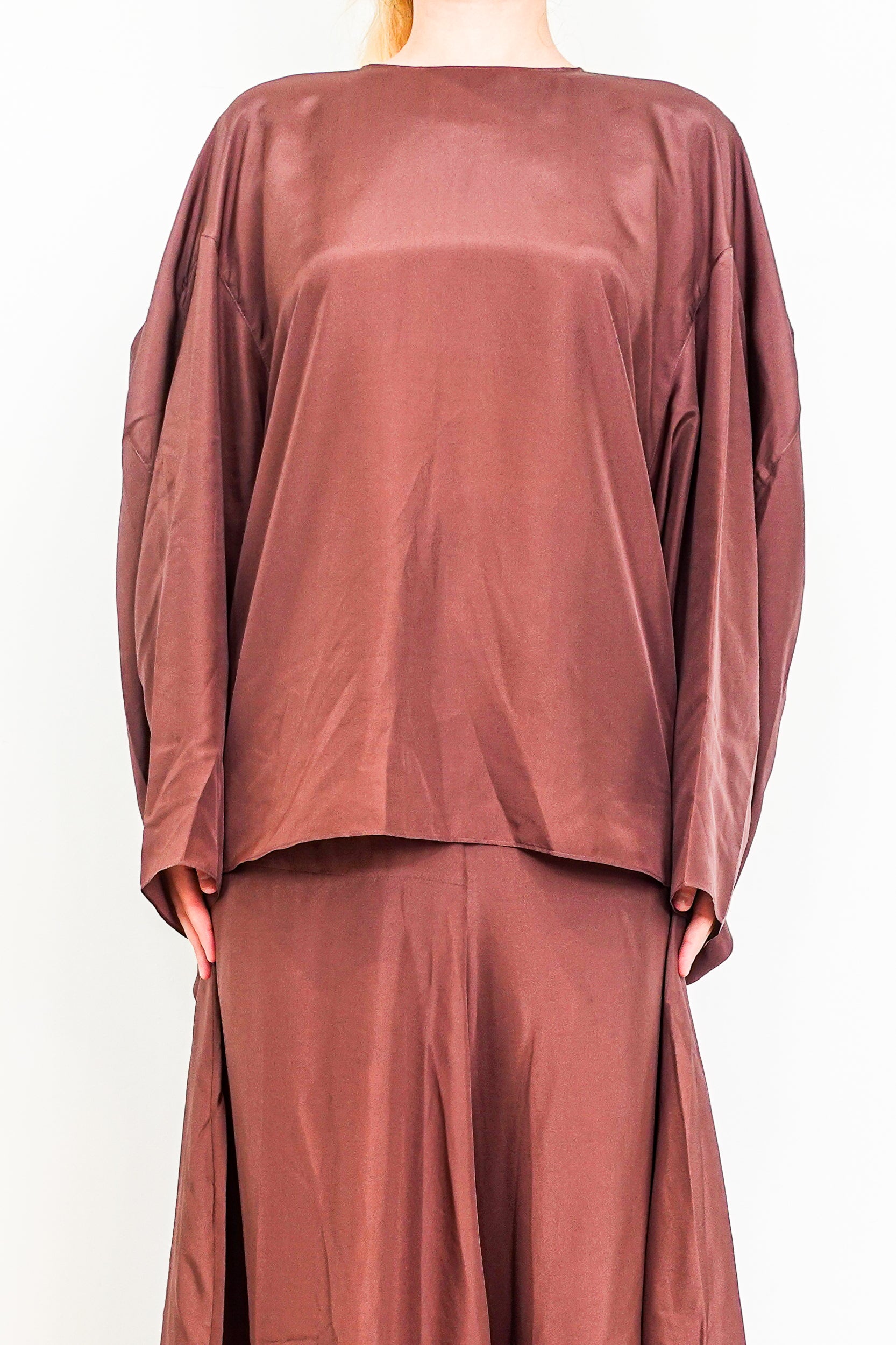 NEW Silk Habutai Circular Silk Seamed Top RRP £550