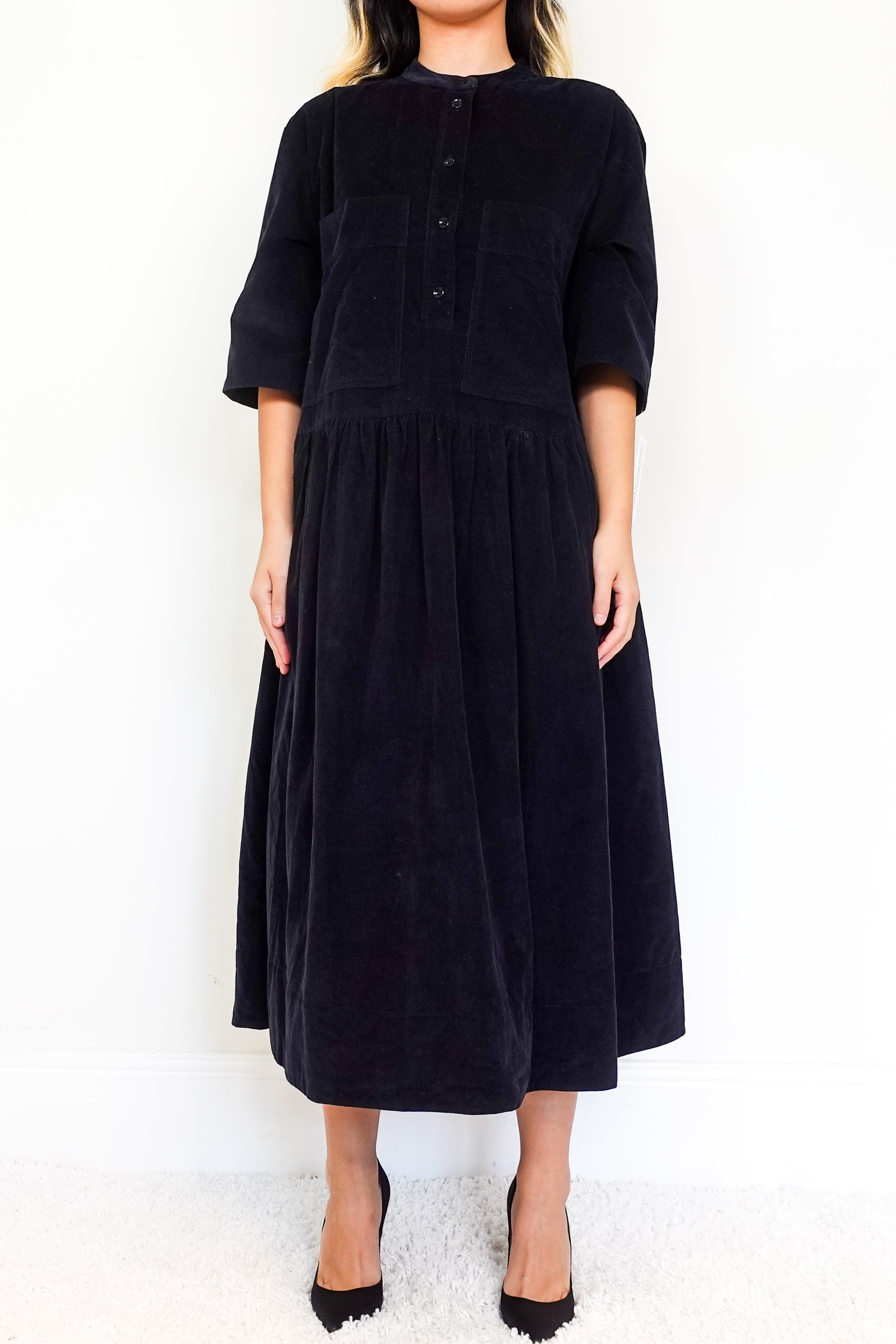 Corduroy Navy Dress RRP £165