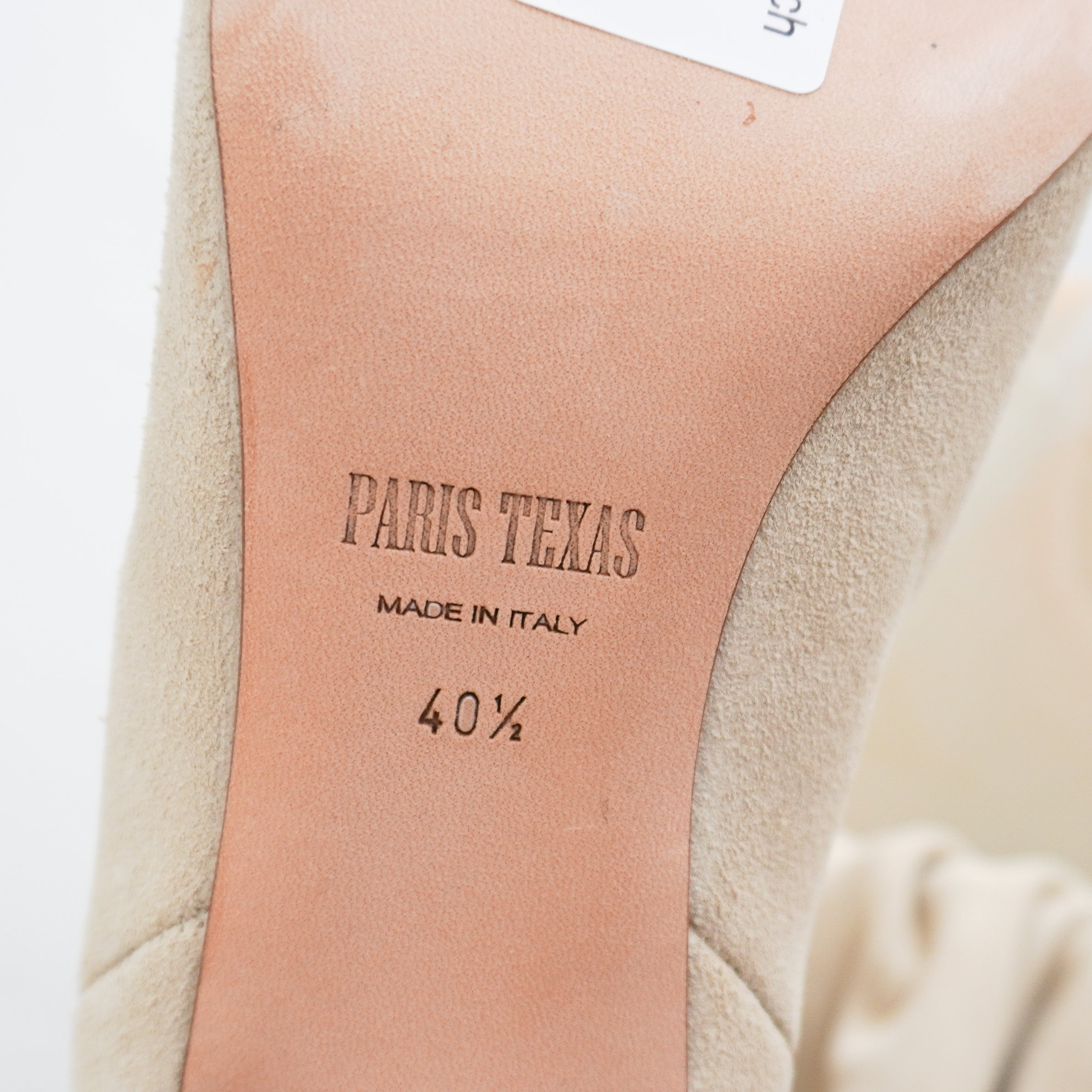 NEW Paris Texas Slouchy Suede Heeled Boots in Cream (RRP £690) | Authentic Preloved FINAL SALE