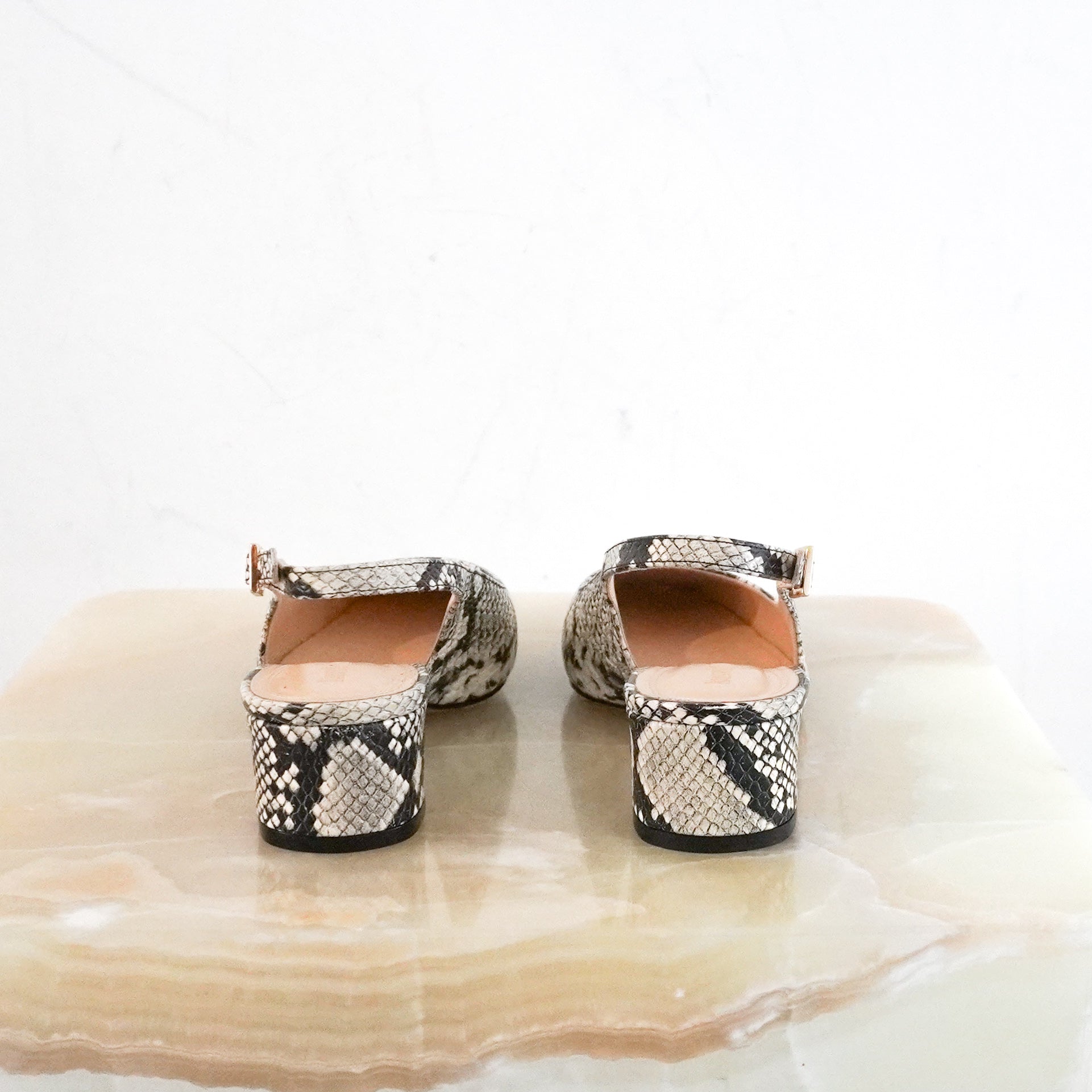 NEW Russell & Bromley Harker Snake Slingbacks RRP £275 | Authentic Preloved - Reloved Again