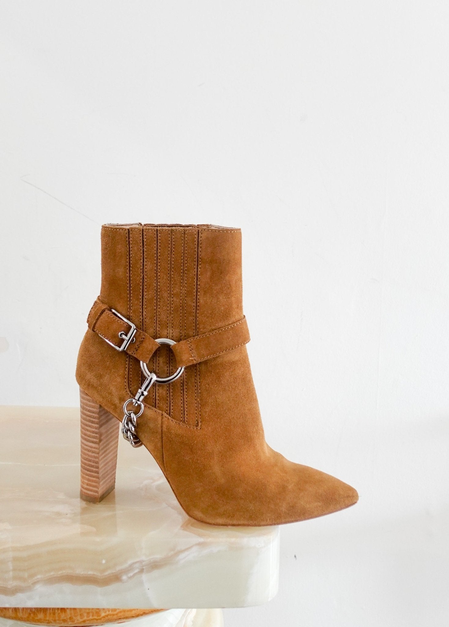 Paige Cowboy suede ankle boots RRP £200 - final sale - Reloved Again