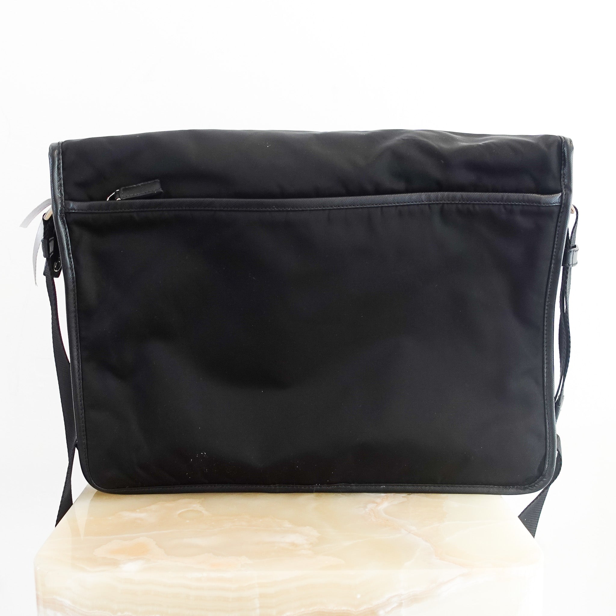 NEW Prada Nylon black Messenger Bag RRP £1700 | Authentic Preloved - Reloved Again