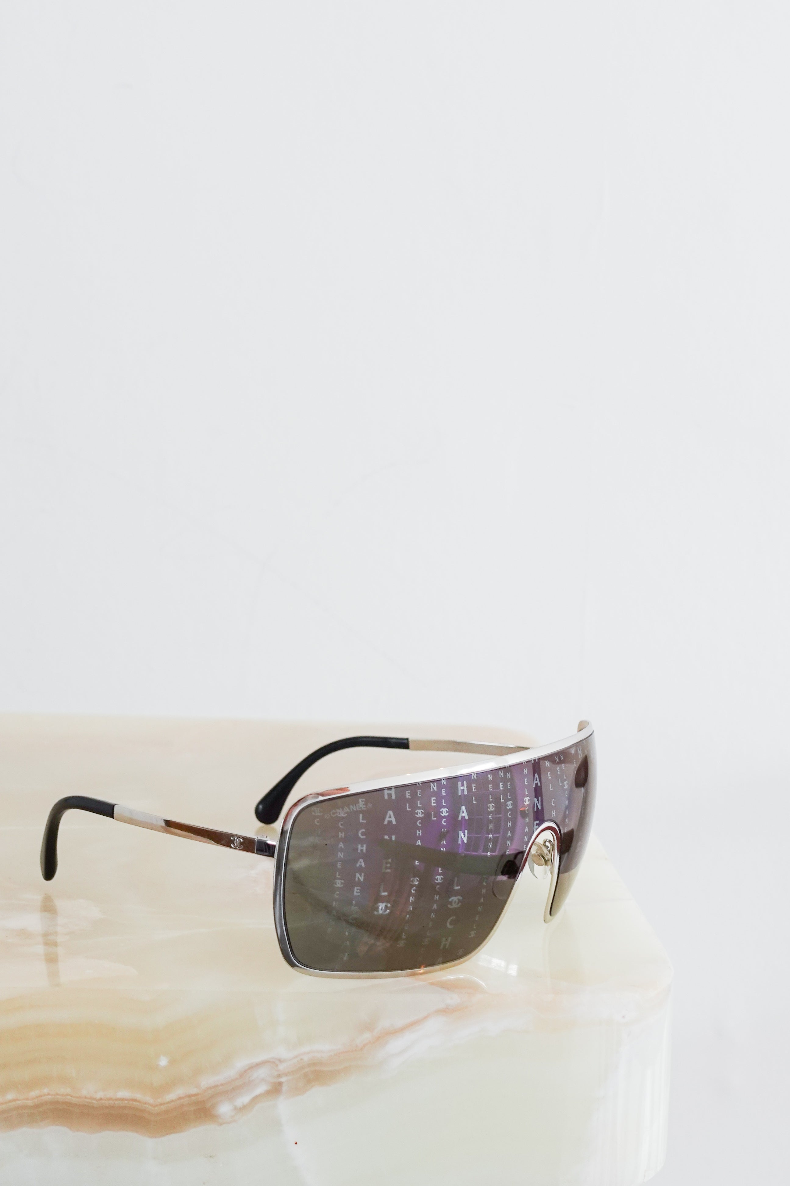 Chanel Hologram Runway Shield Sunglasses | Authentic Preloved