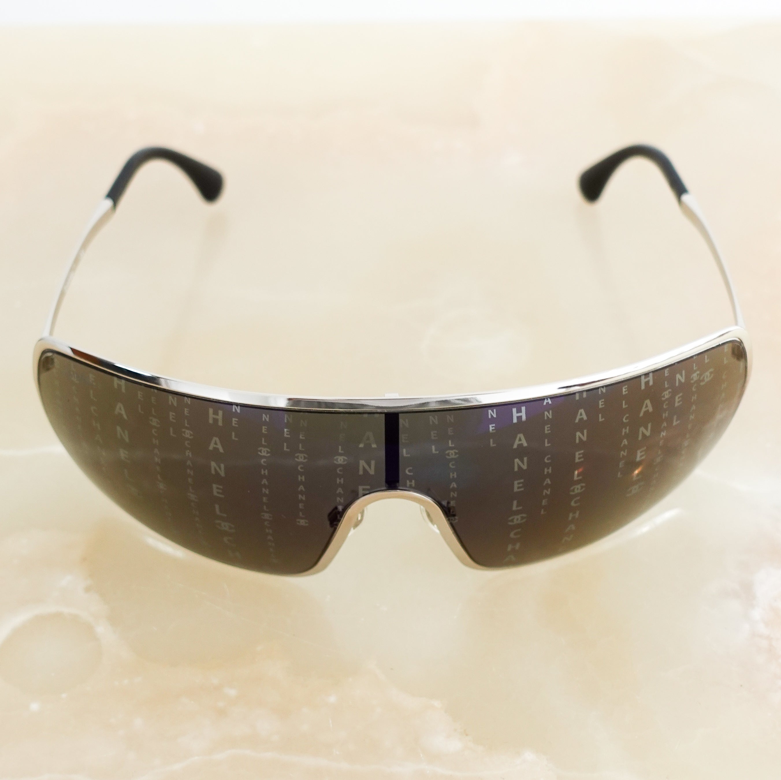 Chanel Hologram Runway Shield Sunglasses | Authentic Preloved