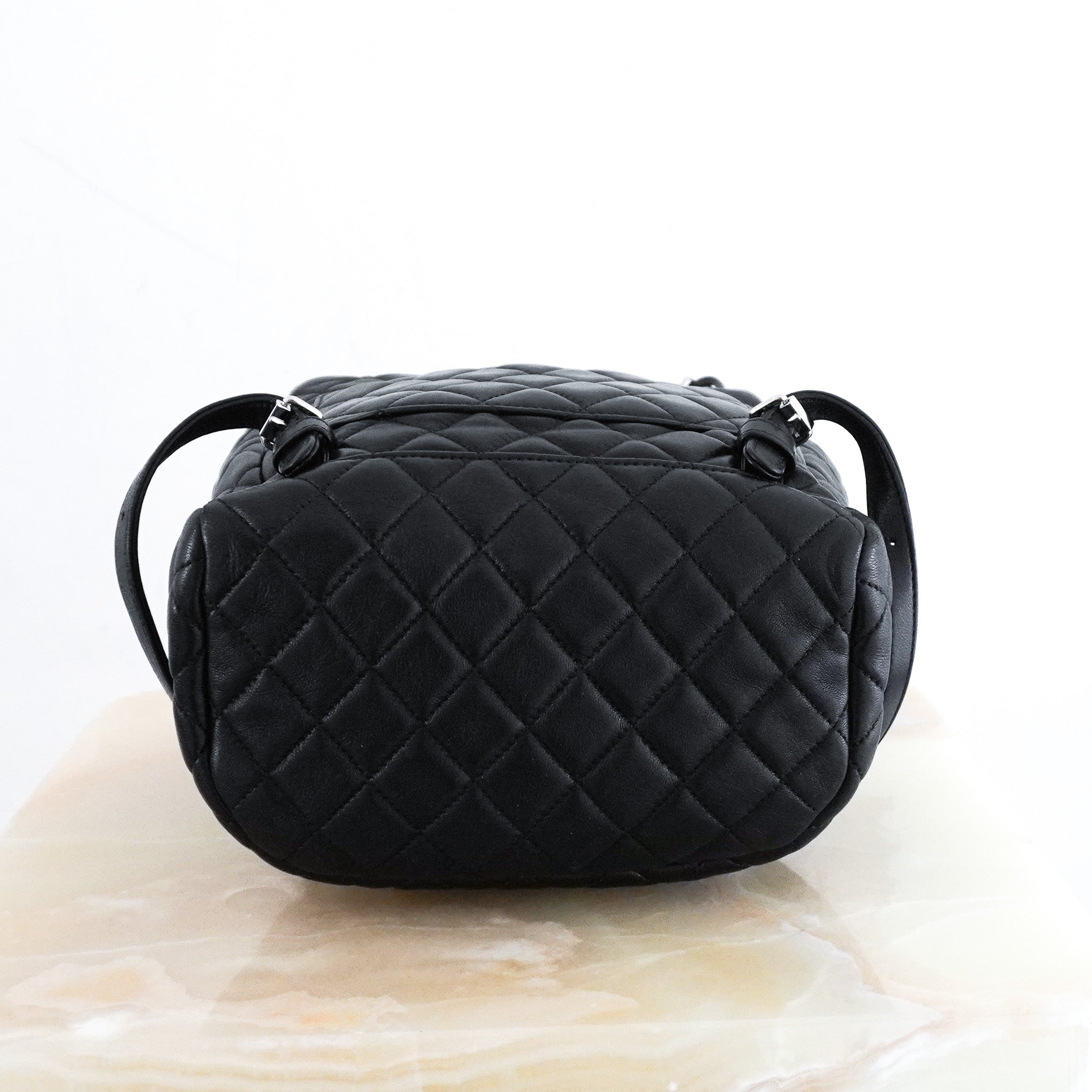 Chanel Black Lambskin Quilted Small Urban Spirit Backpack | Authentic Preloved - Reloved Again