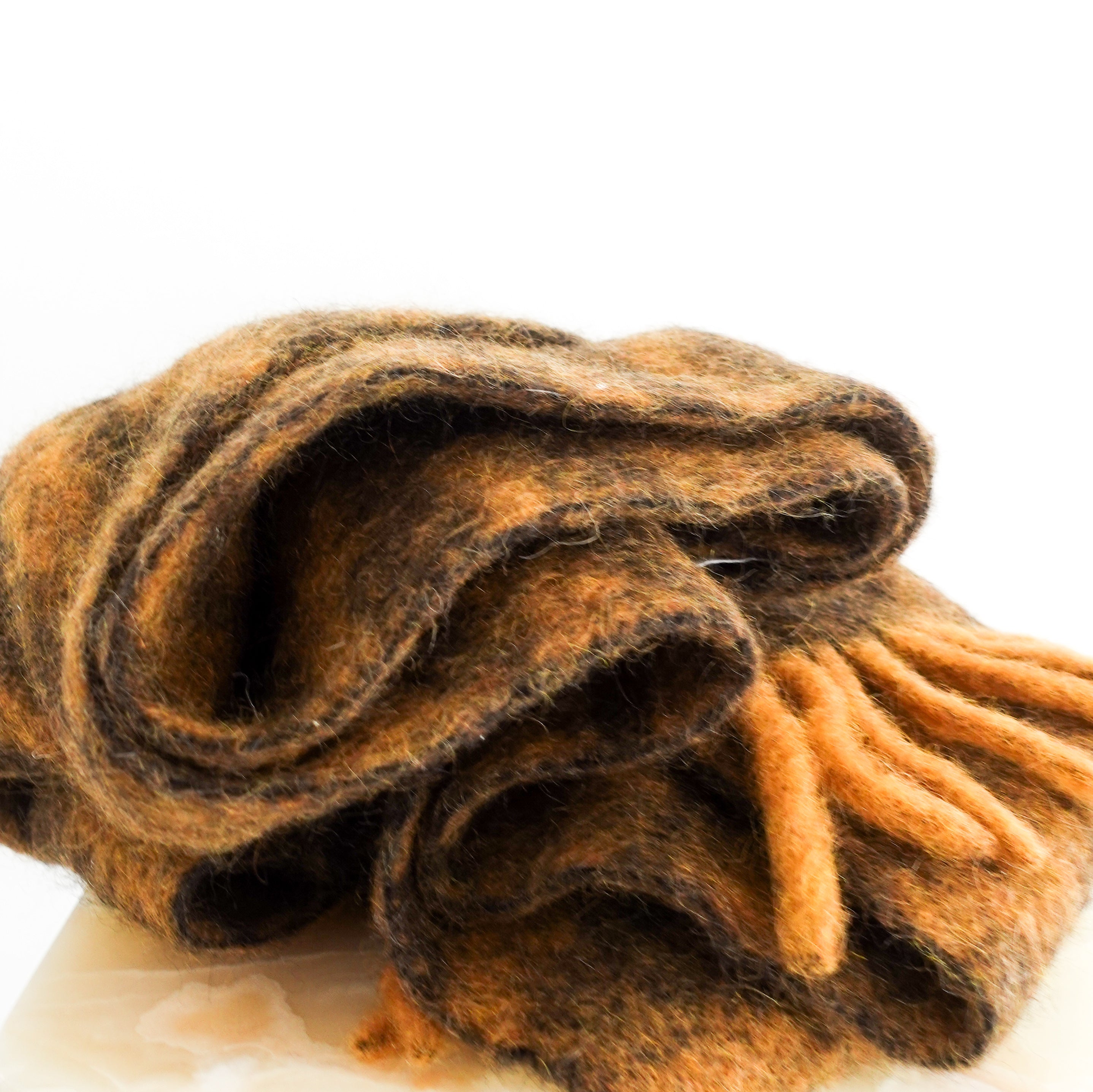 Raey Alpaca Wool brown Winter scarf RRP £250 | Authentic Preloved