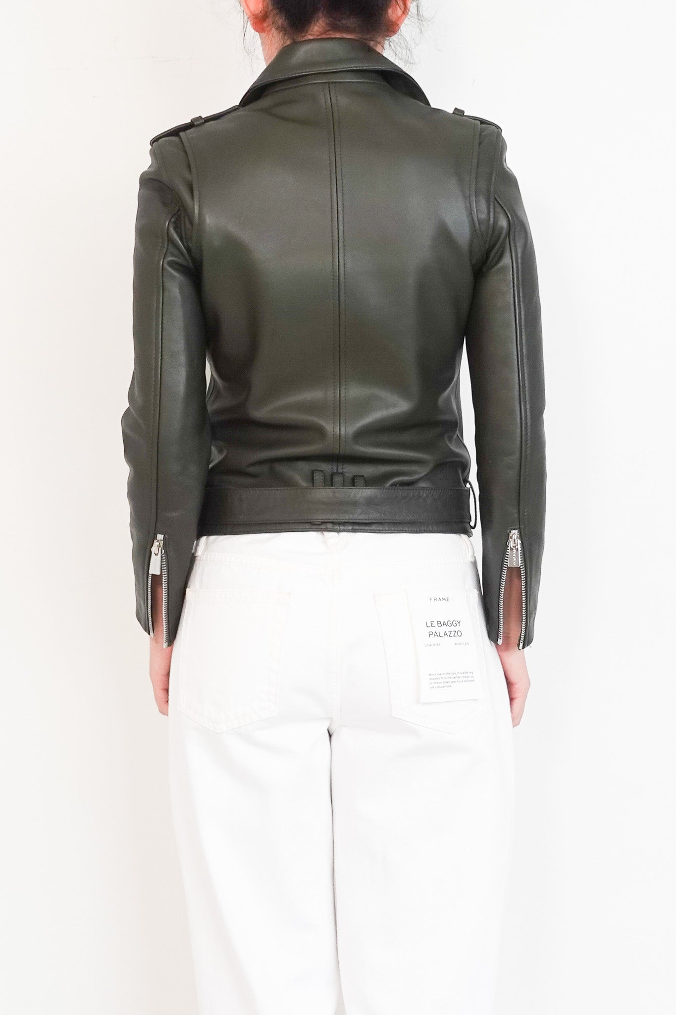 Anine Bing Green Leather Jacket RRP £980- final sale no returns | Authentic Preloved